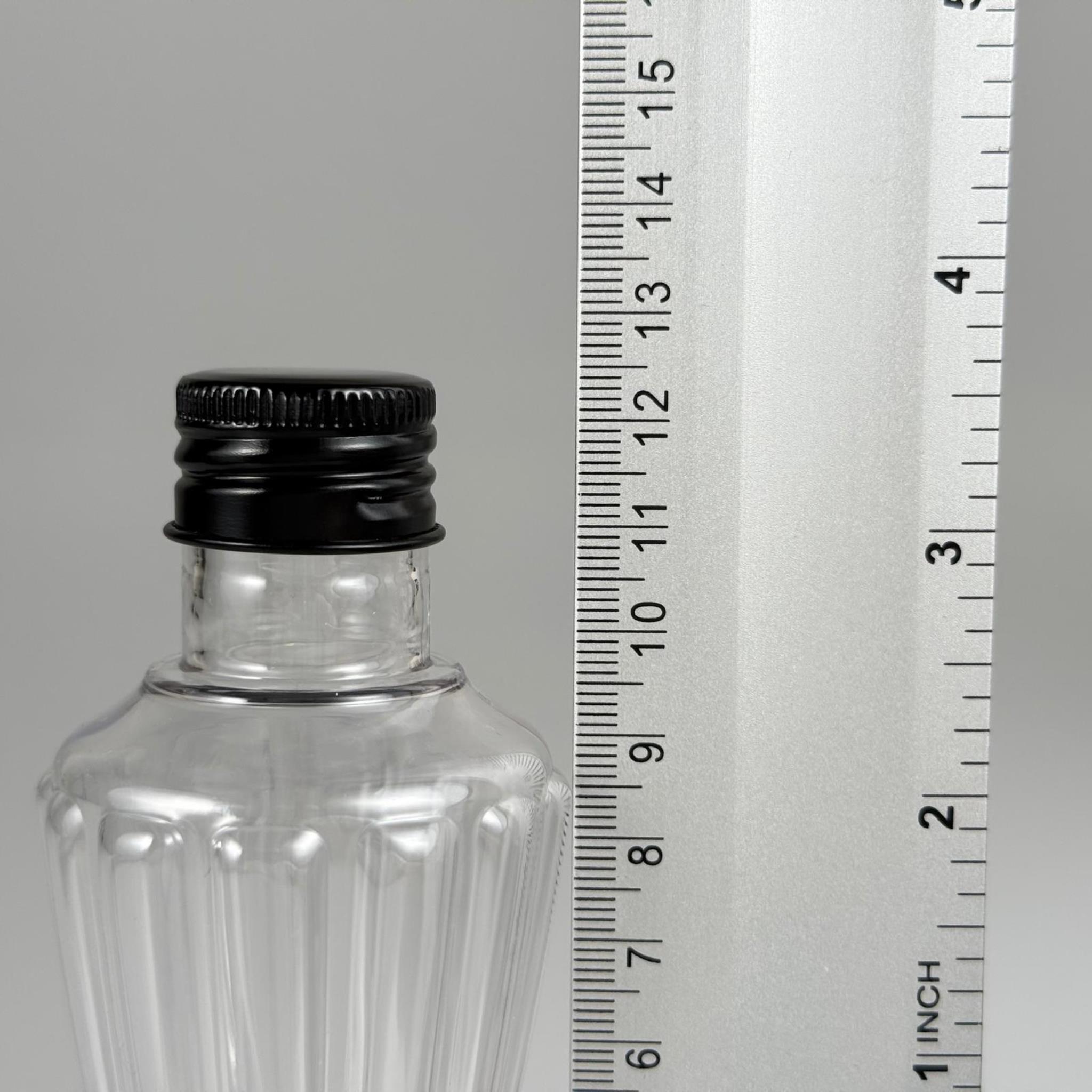 100 CC CAMPET VAZO HÜRREM KOLONYA ŞİŞESİ (24 AĞIZ) + KÖPÜK CONTALI SİYAH METAL ALÜMİNYUM KAPAKLI + KOLONYA TIPALI TAKIM - 100 ML KAPAKLI PLASTİK ŞİŞELER