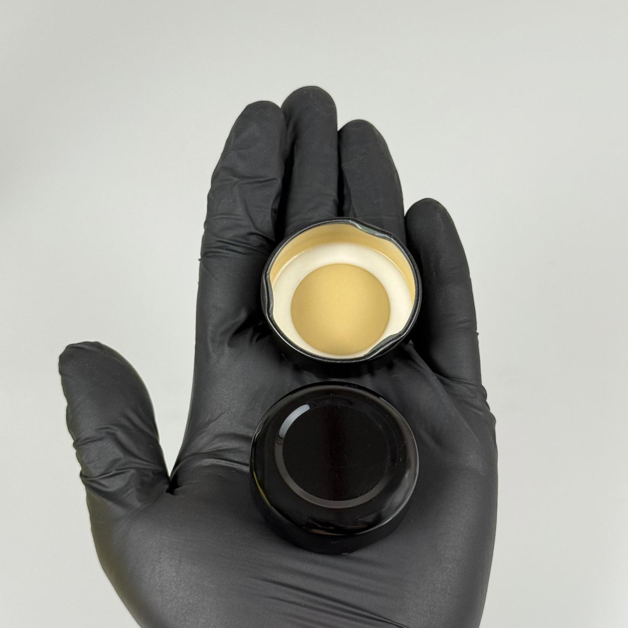 38 MM TWİST-OFF EKSTRA DERİN SİYAH METAL KAPAK - ESKİ CAM KETÇAP ŞİŞELERİ İÇİN METAL KAPAK