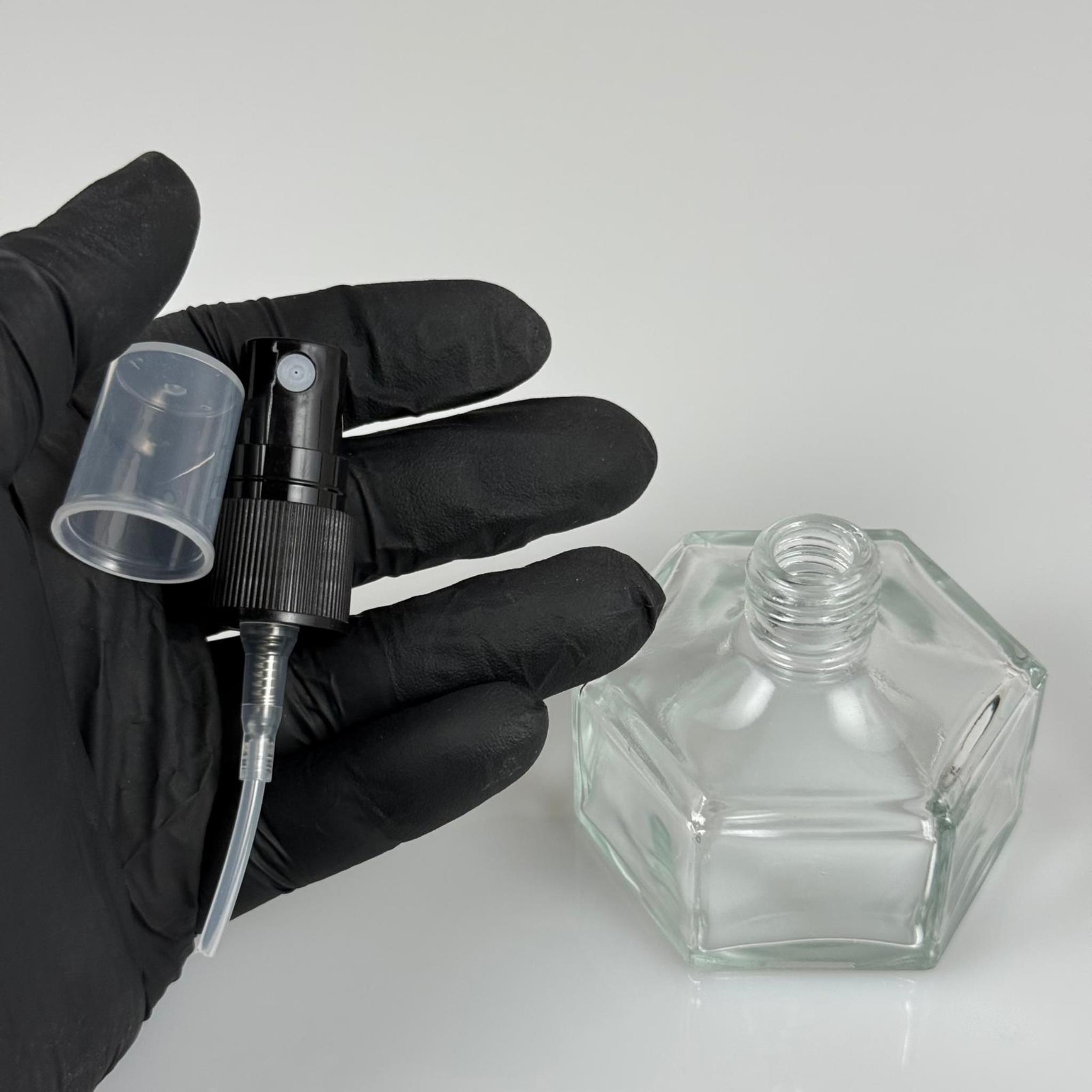 50 CC BASIK ALTIGEN CAM ŞİŞE - SİYAH SPREYLİ TAKIM - 50 ML PRESTİJLİ ŞİŞE