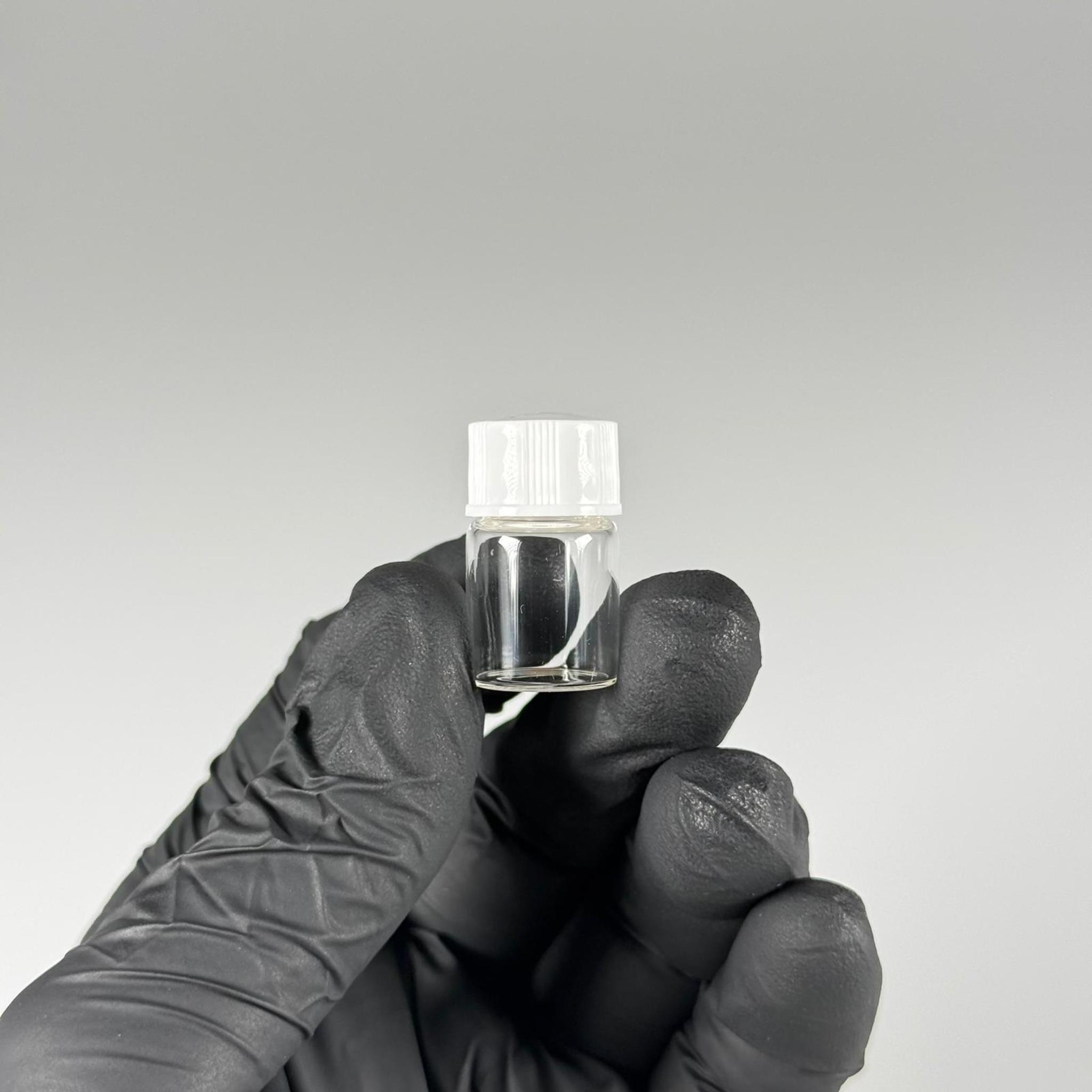 2 CC ŞEFFAF İNCE CAM ŞİŞE - BEYAZ KAPAKLI + İÇTEN DAMLALIKLI - 2 ML CAM ŞİŞE