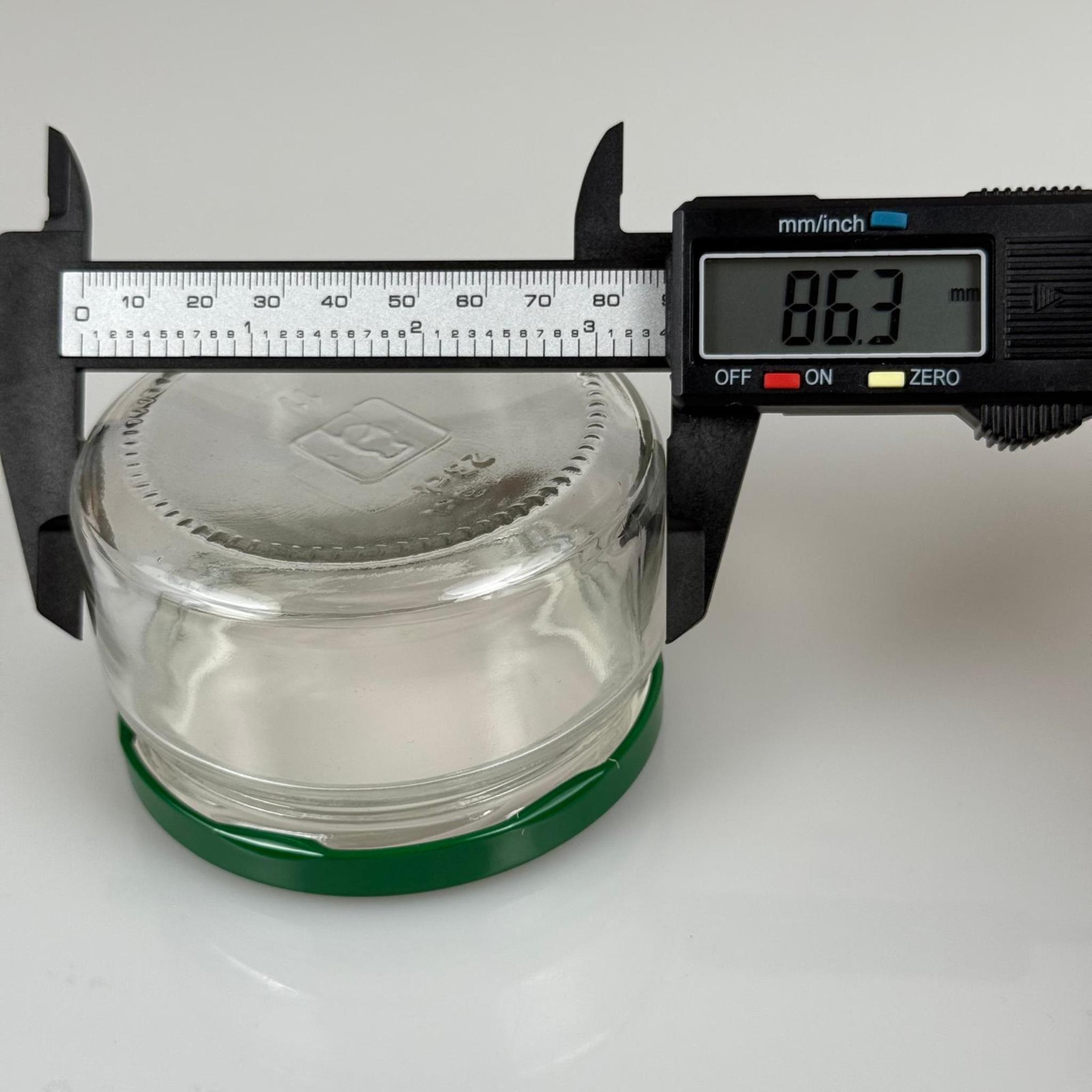 230 CC CAM KAVANOZ - KOYU YEŞİL METAL KAPAKLI - 230 ML CAM KAVANOZ - GENİŞ MAGNOLİA KAVANOZU