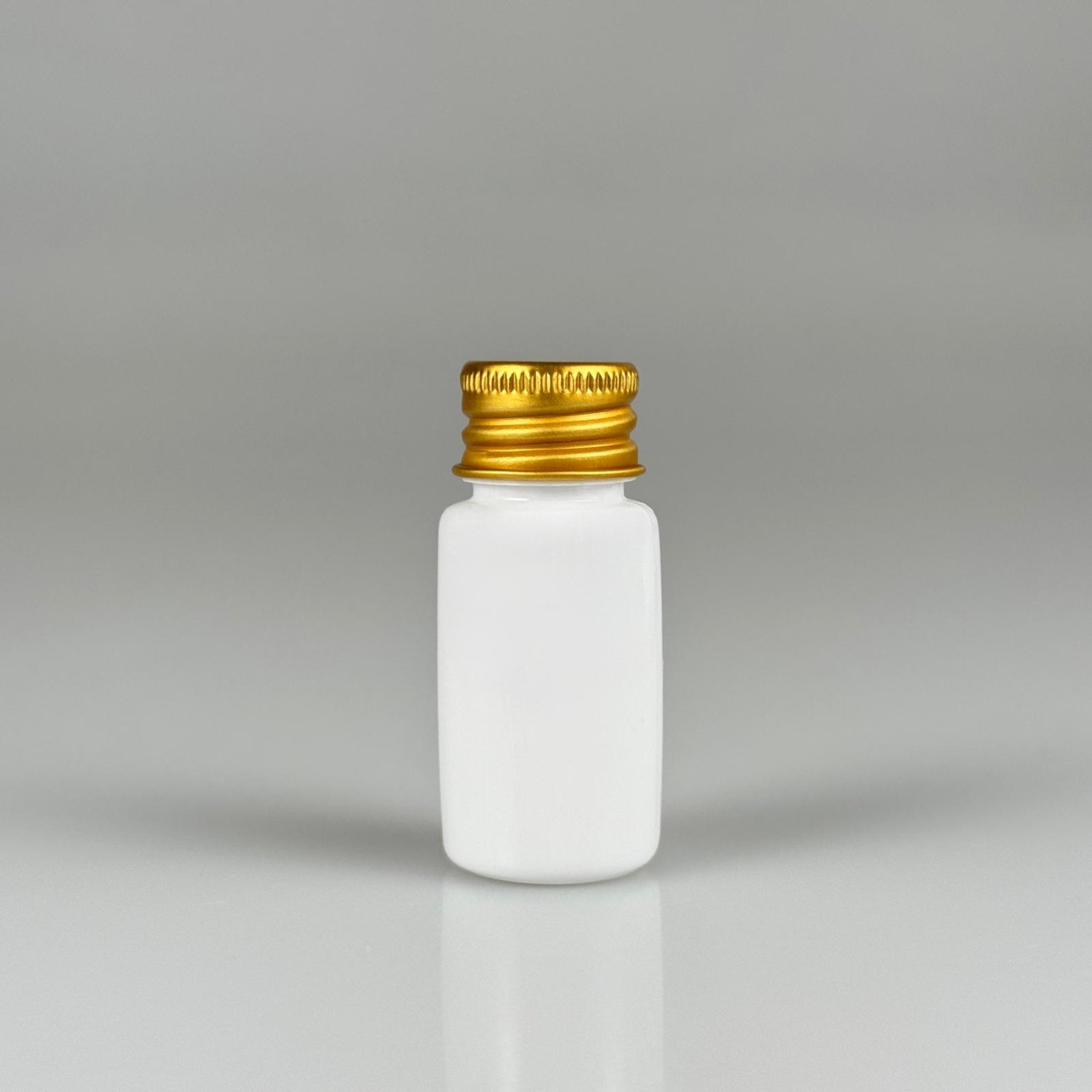 10 CC BEYAZ PET SHOT ŞİŞE - KÖPÜK CONTALI GOLD ALÜMİNYUM METAL KAPAKLI TAKIM - 10 ML PLASTİK ŞİŞE