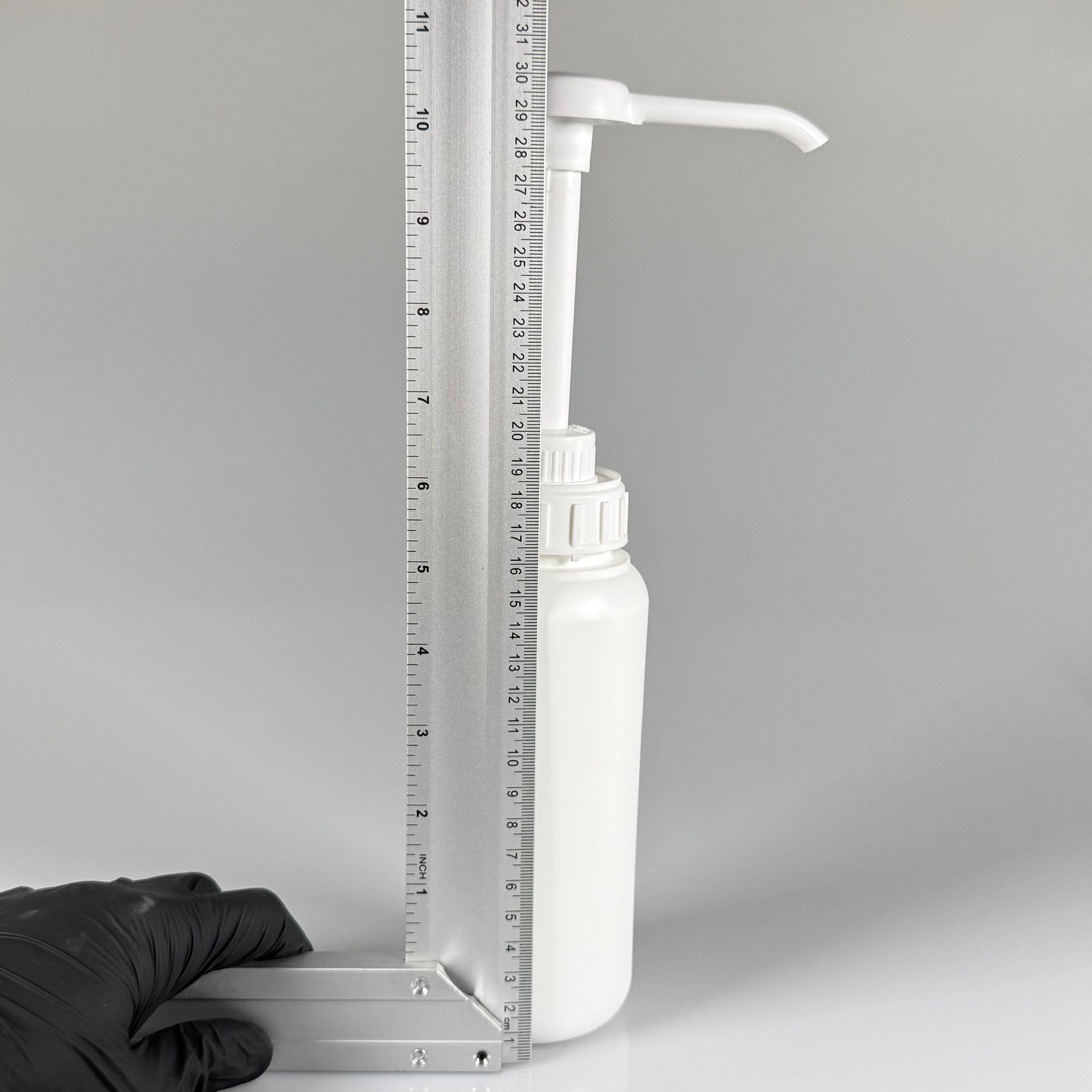 SOS, KETÇAP, ŞURUP, KİMYASAL, JEL VB İÇİN BOŞ DOZAJLI POMPALI POLİETİLEN PLASTİK ŞİŞE - 500 CC BEYAZ