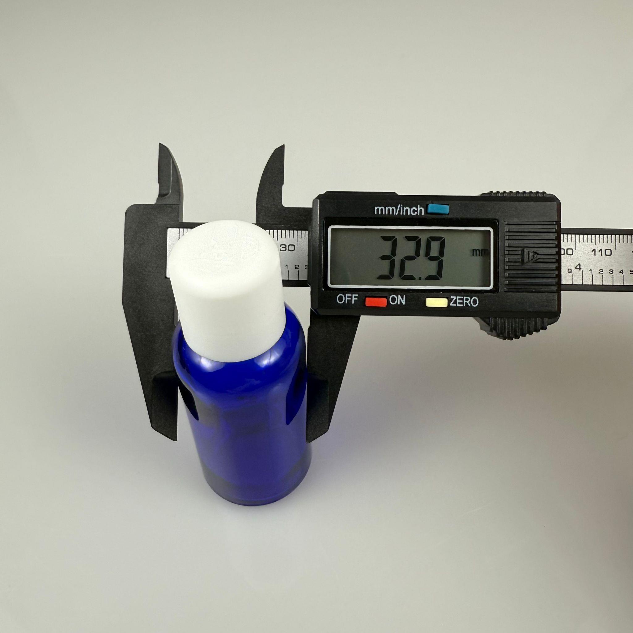 30 CC MAVİ CAM ŞİŞE + İÇTEN DAMLALIKLI ÇOCUK KİLİTLİ BEYAZ KAPAK - MAVİ 30 ML KİLİT KAPAKLI DAMLATMALI ŞİŞE