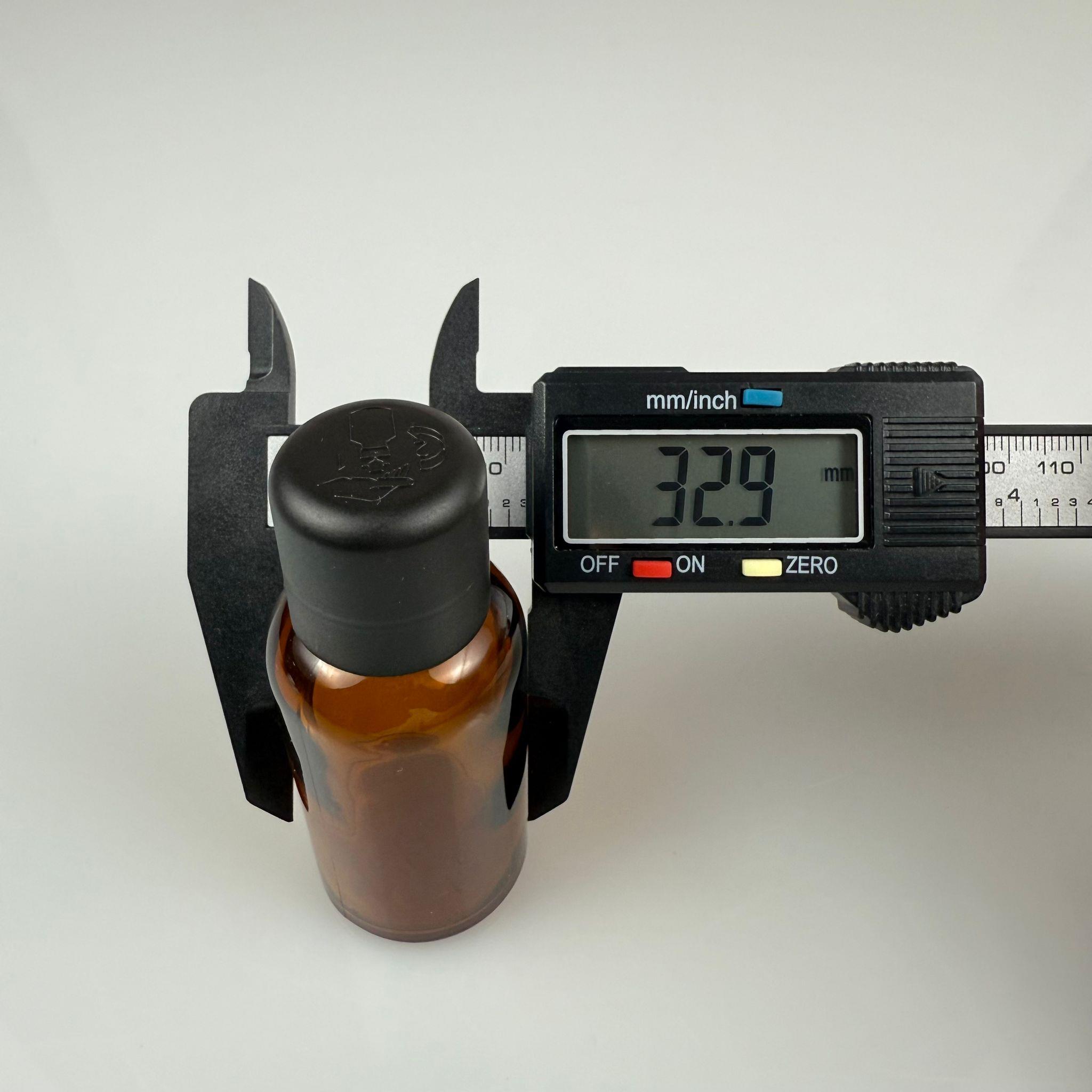 30 CC AMBER CAM ŞİŞE + İÇTEN DAMLALIKLI ÇOCUK KİLİTLİ SİYAH KAPAK - KAHVERENGİ 30 ML KİLİT KAPAKLI DAMLATMALI ŞİŞE