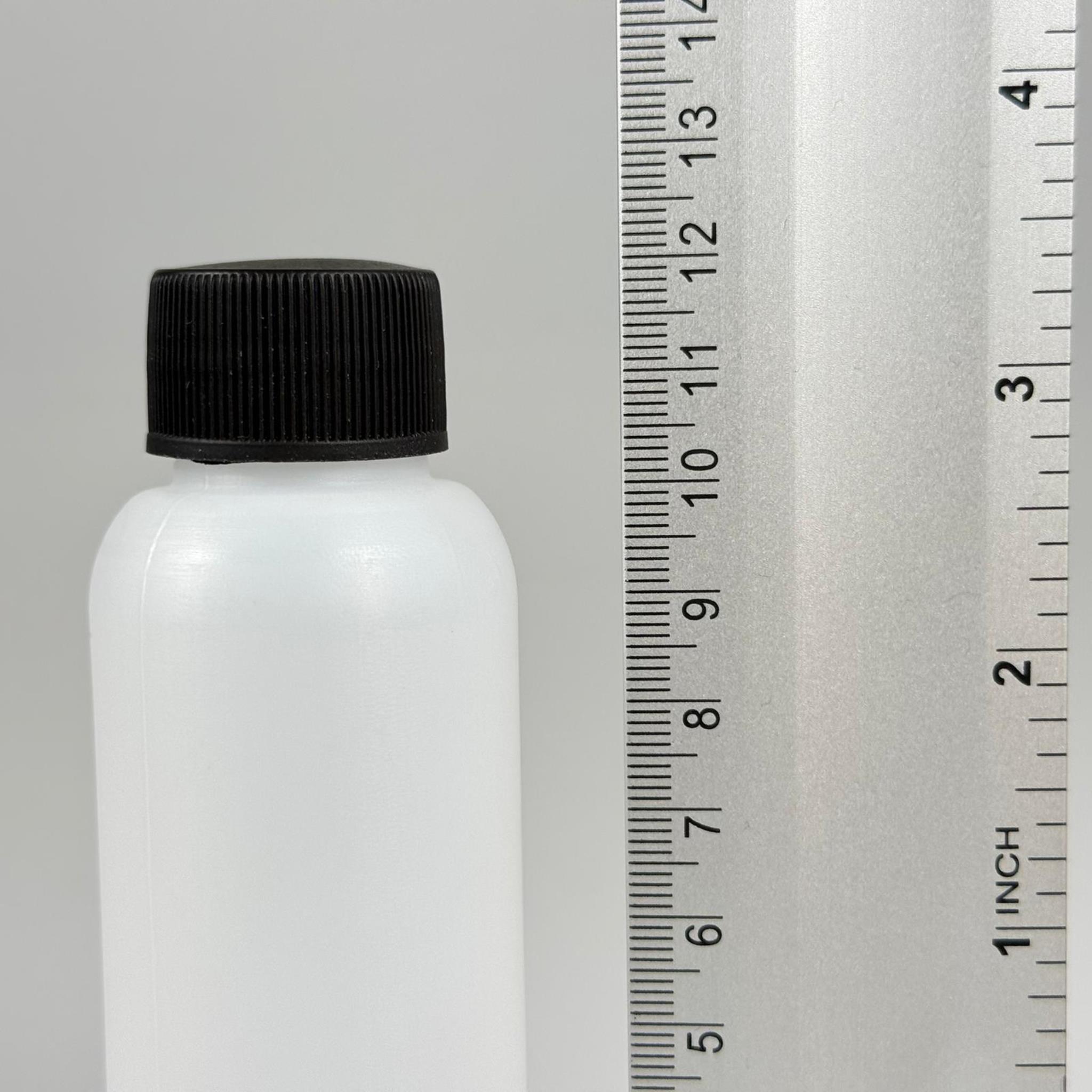 100 CC NATÜREL SERT POLİETİLEN ŞİŞE + SİYAH PLASTİK KAPAKLI ( 24 MM ) + PLASTİK TIPALI - 100 ML SERT POLİETİLEN ASETON ŞİŞESİ