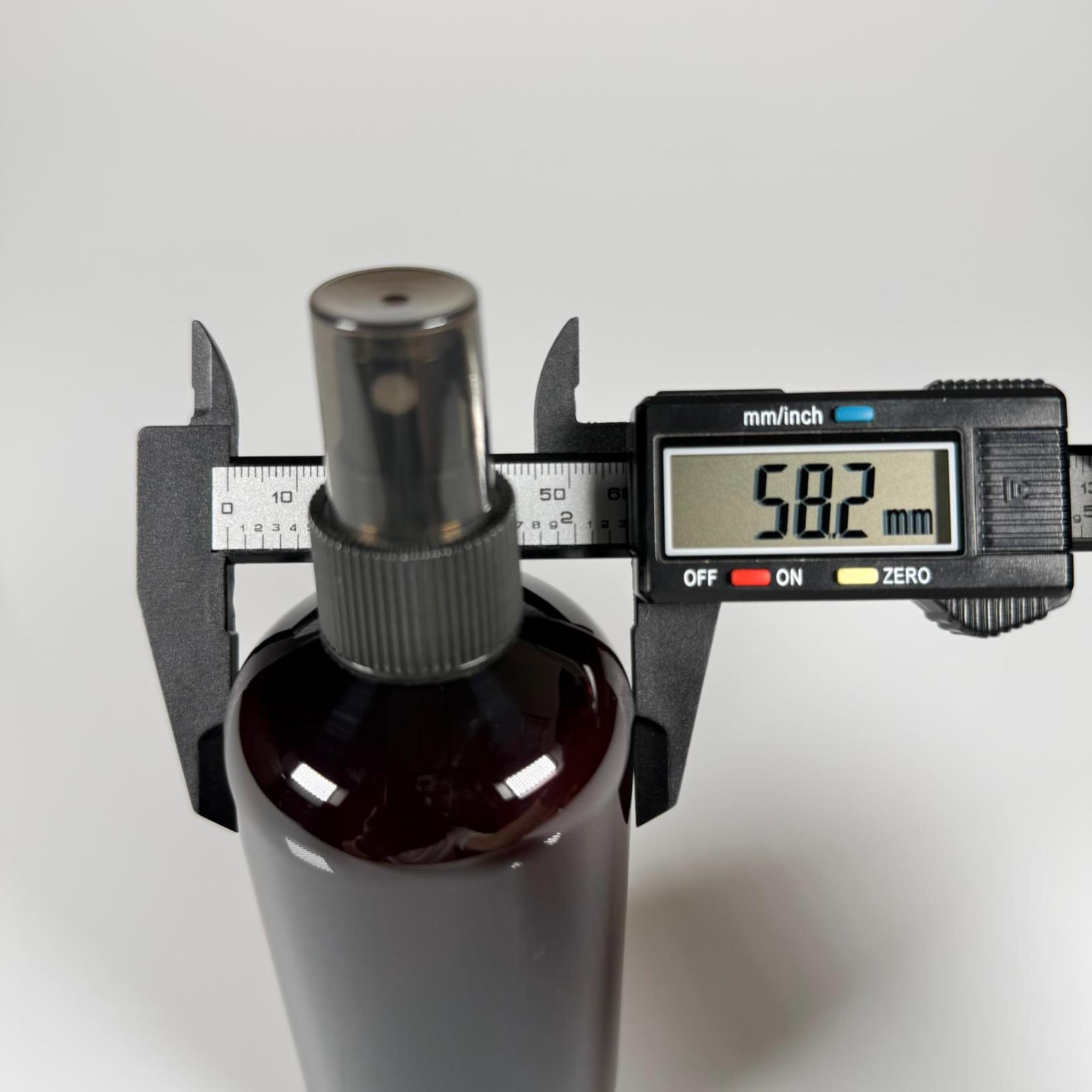 250 CC AMBER ŞİŞE - SİYAH SPREYLİ - 250 ML SPREYLİ PLASTİK ŞİŞE - ZEYNEP MODEL PET ŞİŞE