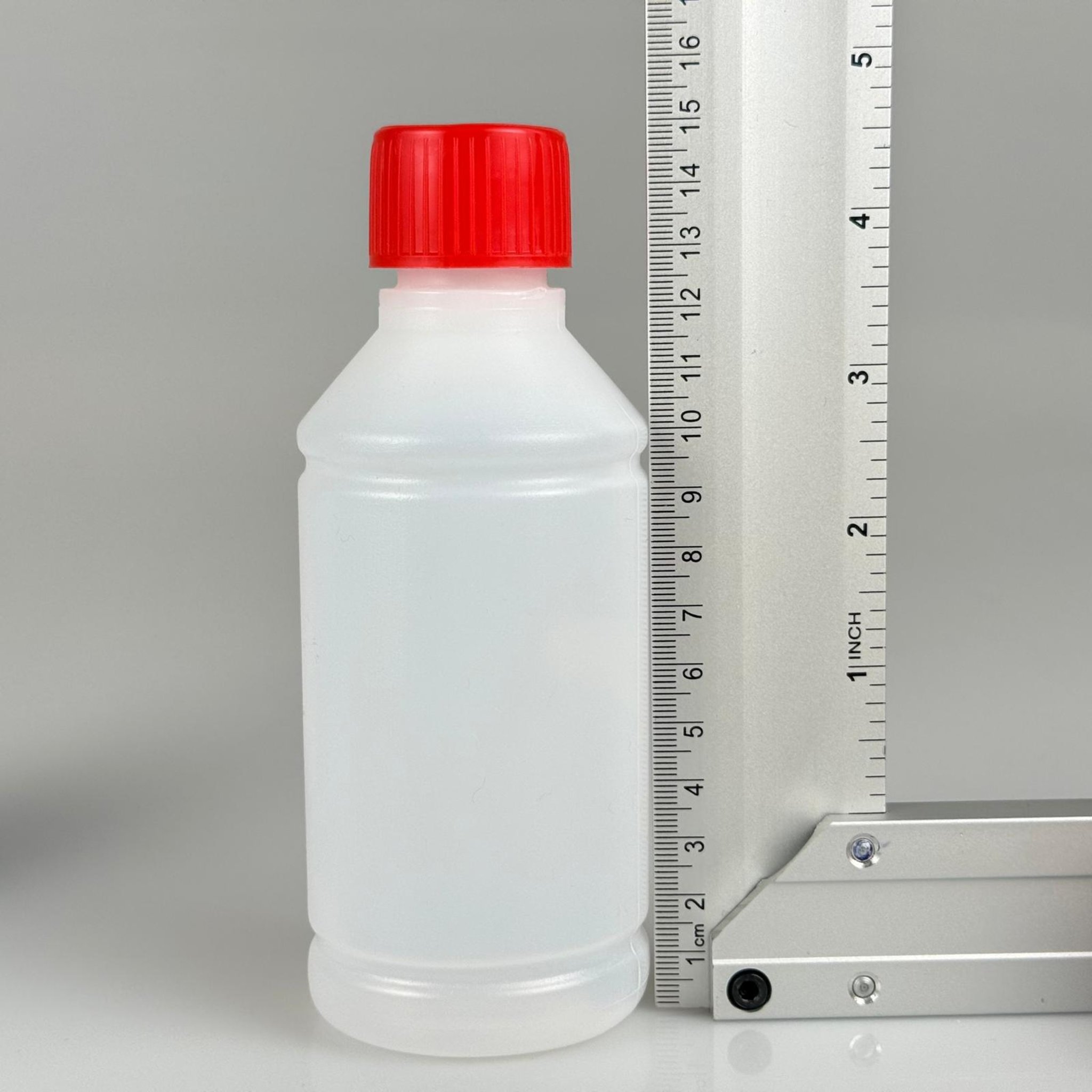 250 CC TİNER ŞİŞESİ - İÇTEN TIPALI KIRMIZI ÇOCUK EMNİYET KİLİTLİ KAPAKLI - 250 ML KİMYASALA DAYANIKLI PLASTİK ŞİŞE - 0,25 LT POLİETİLEN ŞİŞE
