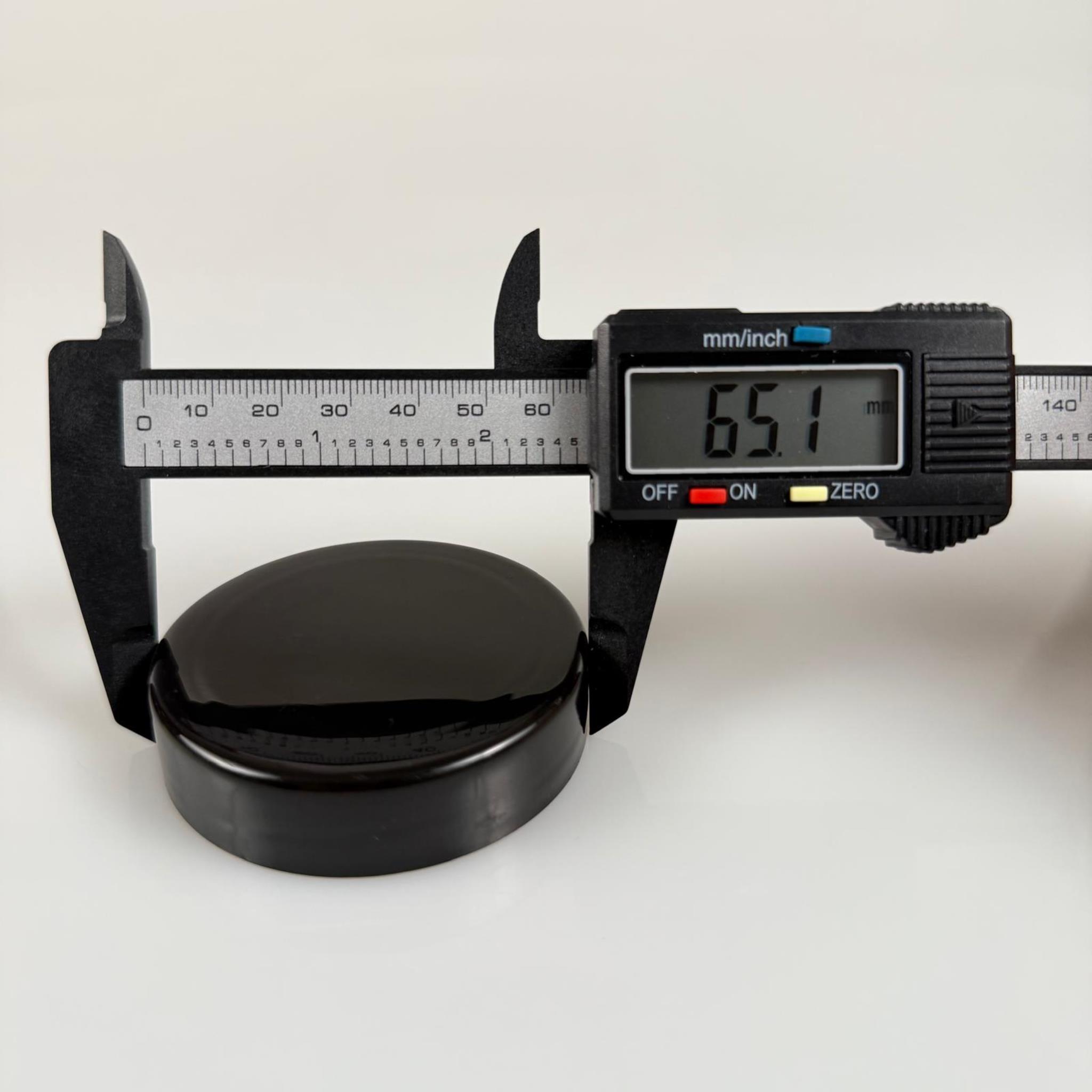 63 MM TWİST-OFF PLASTİK SİYAH KAPAK - 63 MM PLASTİK KAPAK