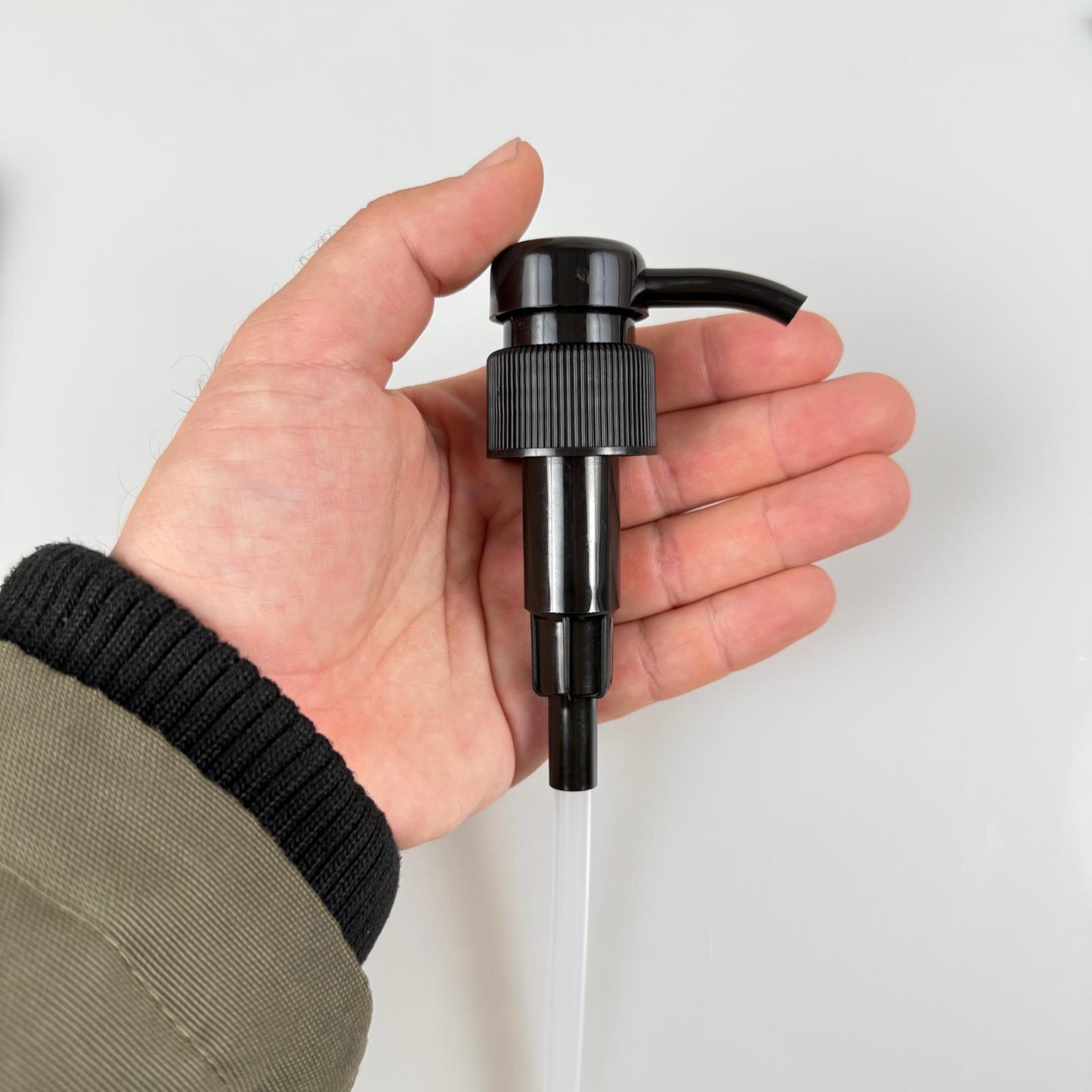 28 MM POMPA KREM VE LOSYON POMPASI SİYAH - DOZAJLI ŞAMPUAN POMPASI - 4 CC DOZAJ POMPA