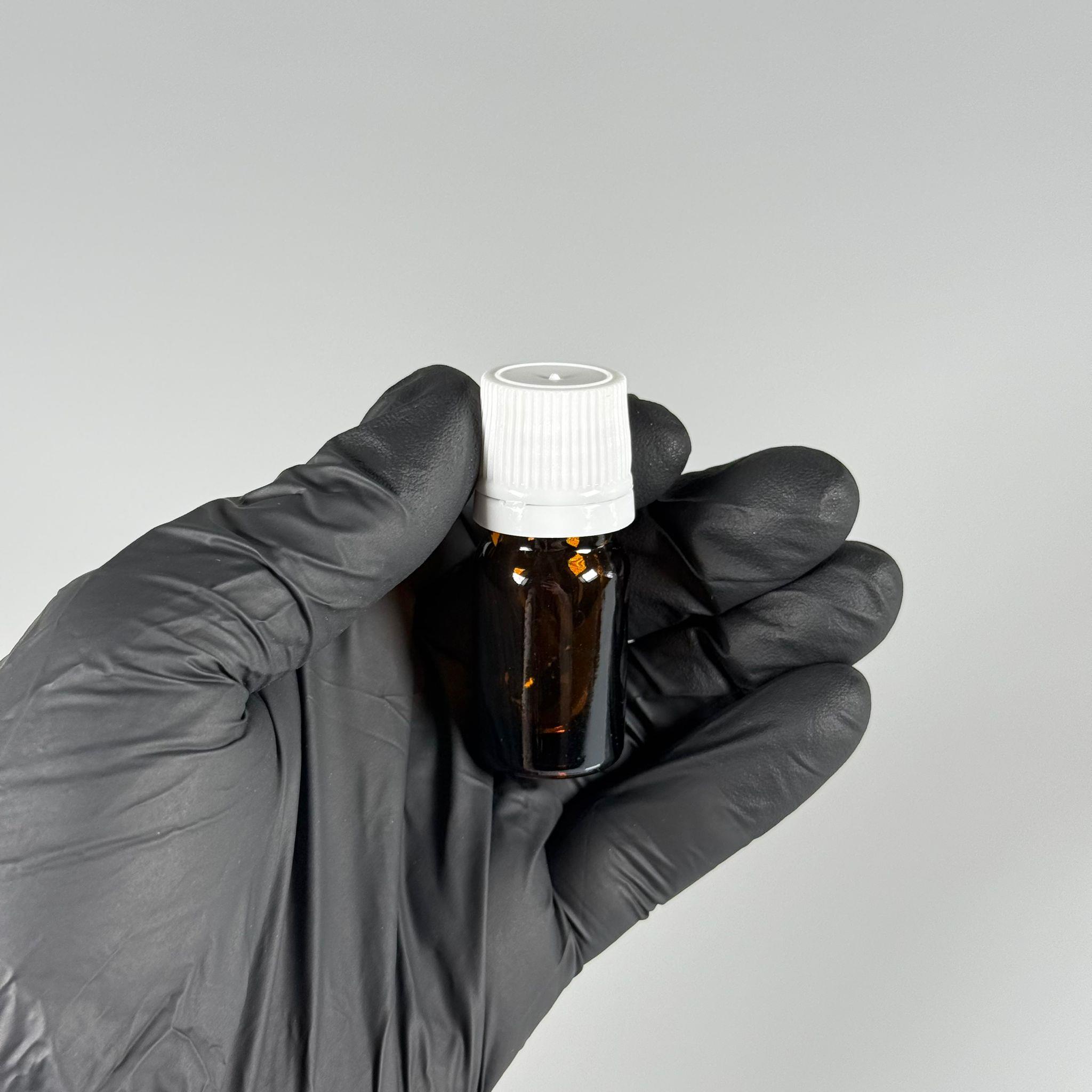 5 CC CAM AMBER KAHVERENGİ KİLİTLİ, KENDİNDEN CONTALI BEYAZ KAPAKLI - 5 ML DAR AĞIZLI İLAÇ ŞİŞESİ