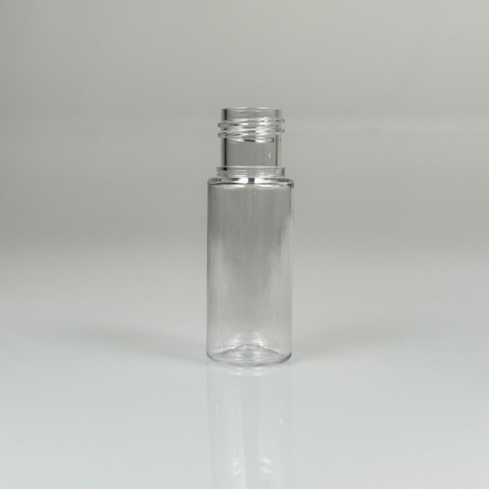 15 CC SİLİNDİR PET ŞİŞE KAPAKSIZ (18 AĞIZ) - 15 ML ŞEFFAF PLASTİK ŞİŞE