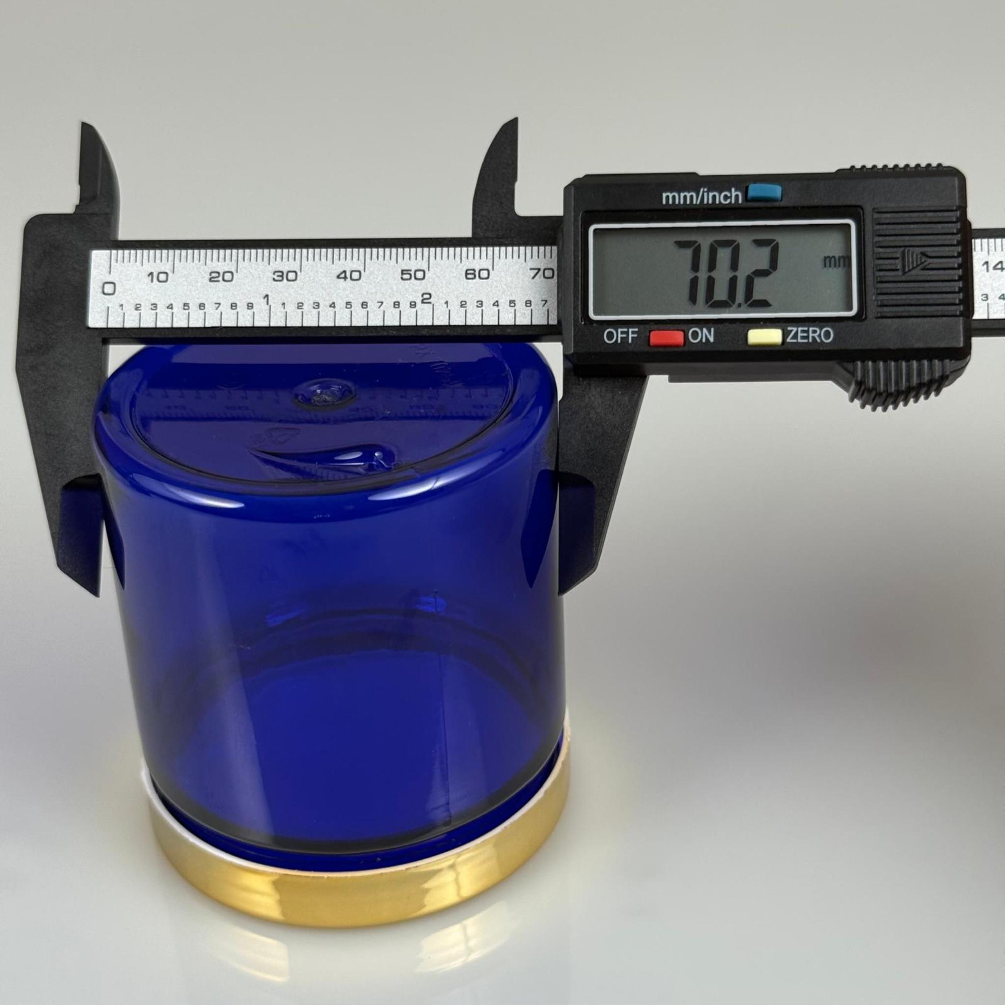 250 ML SERT PET KAVANOZ + GOLD KAPLAMALI PLASTİK KAPAK + İÇ TIPA - 250 CC KALIN MAVİ PLASTİK KAVANOZ GOLD KAPLAMALI PLASTİK KAPAKLI İÇ TIPALI TAKIM - KREM KAVANOZLARI