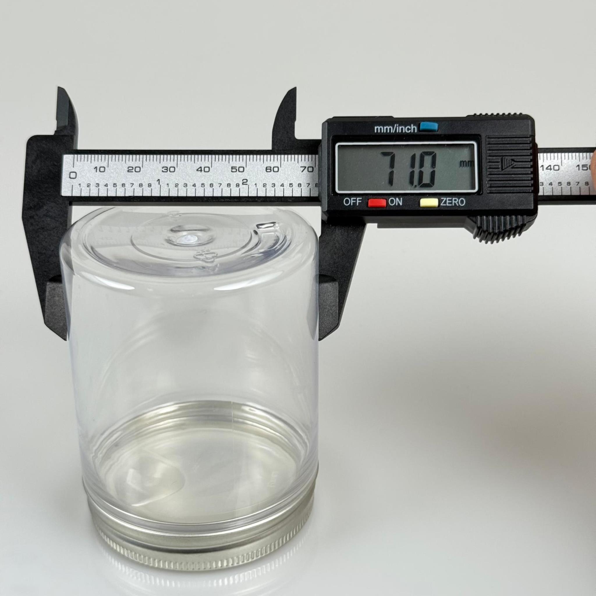 300 ML SERT PET KAVANOZ + GÜMÜŞ METAL KAPAK + İÇ TIPA - 300 CC KALIN ŞEFFAF PLASTİK KAVANOZ GÜMÜŞ METAL KAPAKLI İÇ TIPALI TAKIM - KREM KAVANOZLARI