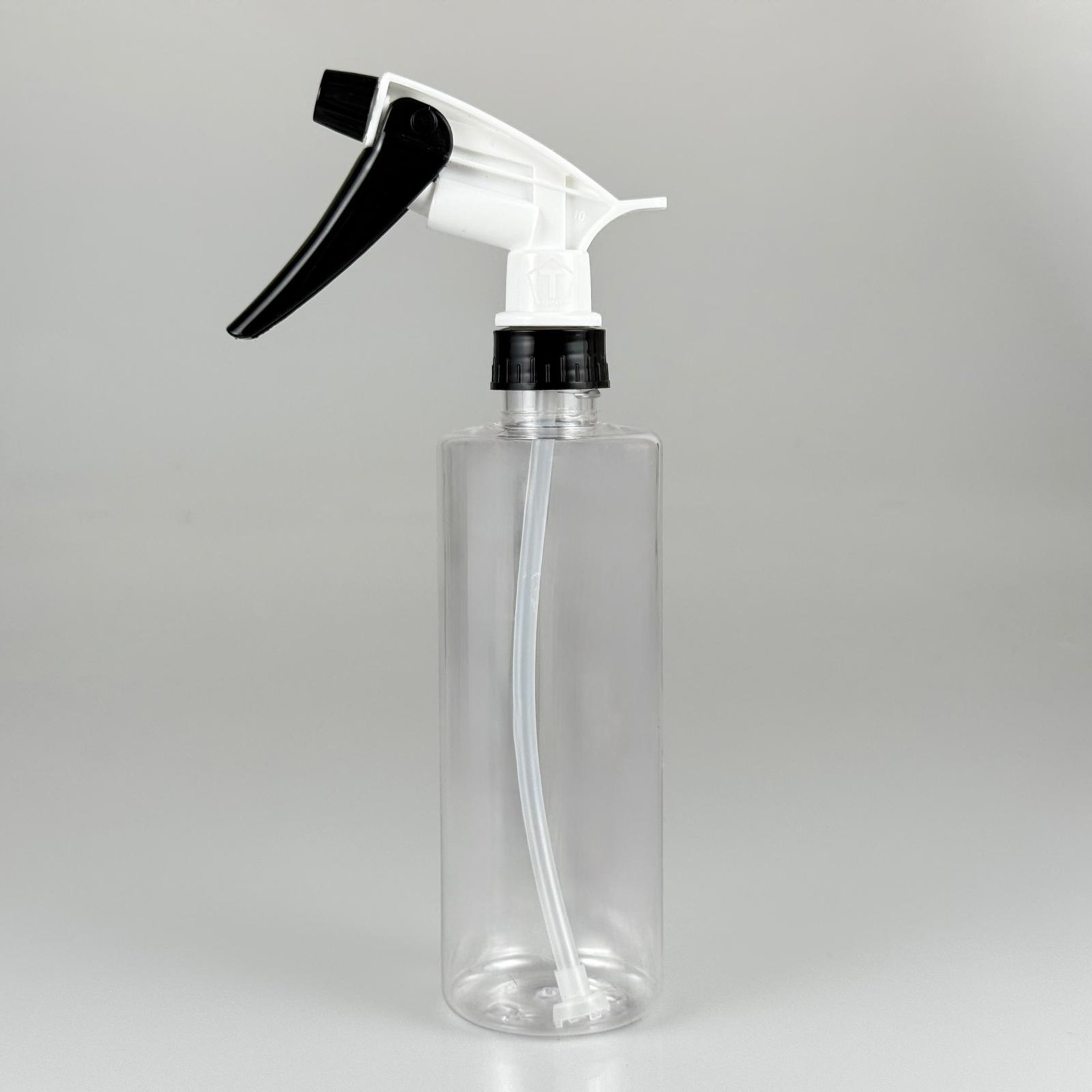 400 CC PET OTO BAKIM ŞİŞESİ - BÜYÜK SİYAH BEYAZ DOZAJLI KİMYASALA DAYANIKLI TRİGER TETİK SPREYLİ - 400 ML KİMYASALA DAYANIKLI PLASTİK ŞİŞE - 0,4 LT PET ŞİŞE - ŞEFFAF OTO TEMİZLİK ŞİŞESİ