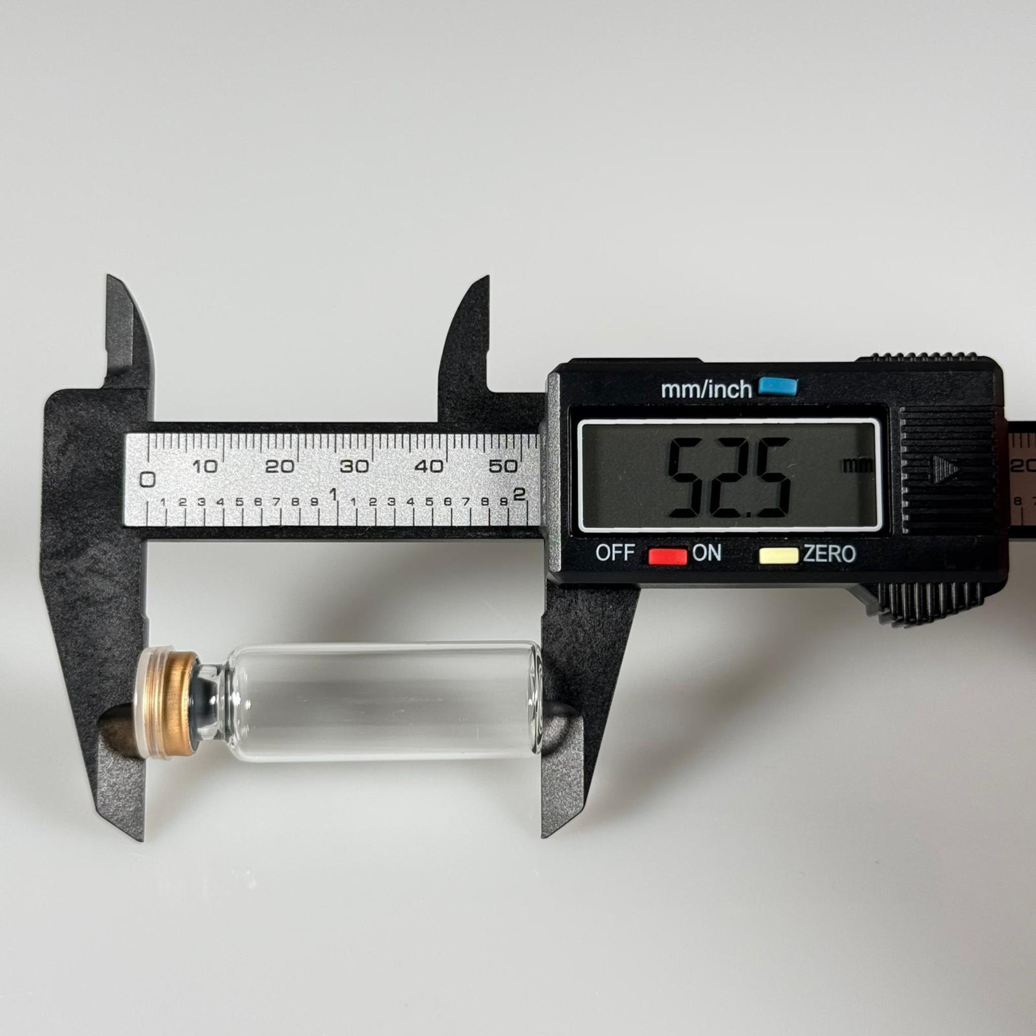 5 ML vial flakon şişe - 13 ağız 5 cc şeffaf cam ilaç şişesi + kauçuk butil enjektör tıpası + gold alüminyum kapaklı takım
