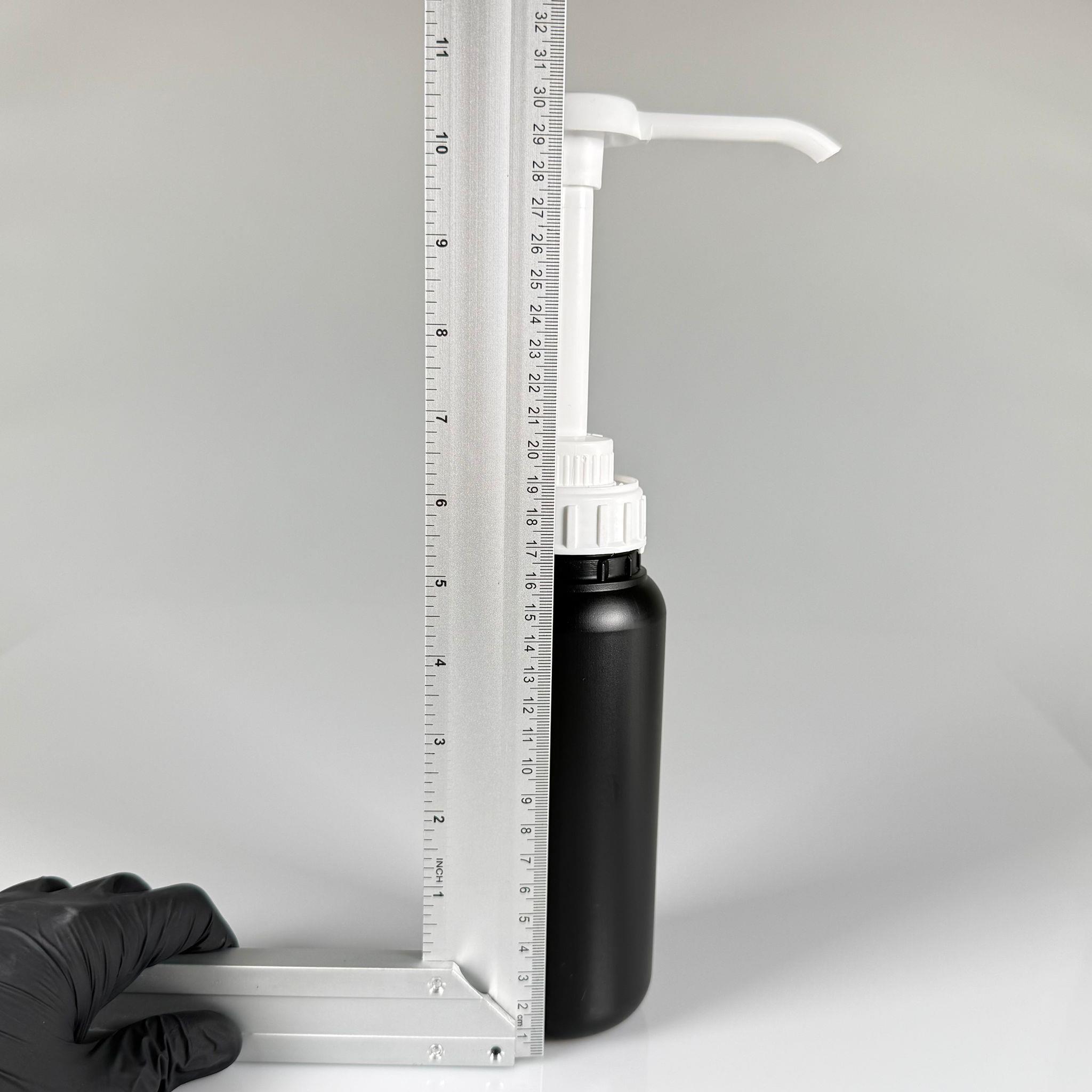 SOS, KETÇAP, ŞURUP, KİMYASAL, JEL VB İÇİN BOŞ DOZAJLI POMPALI POLİETİLEN PLASTİK ŞİŞE - 500 CC SİYAH