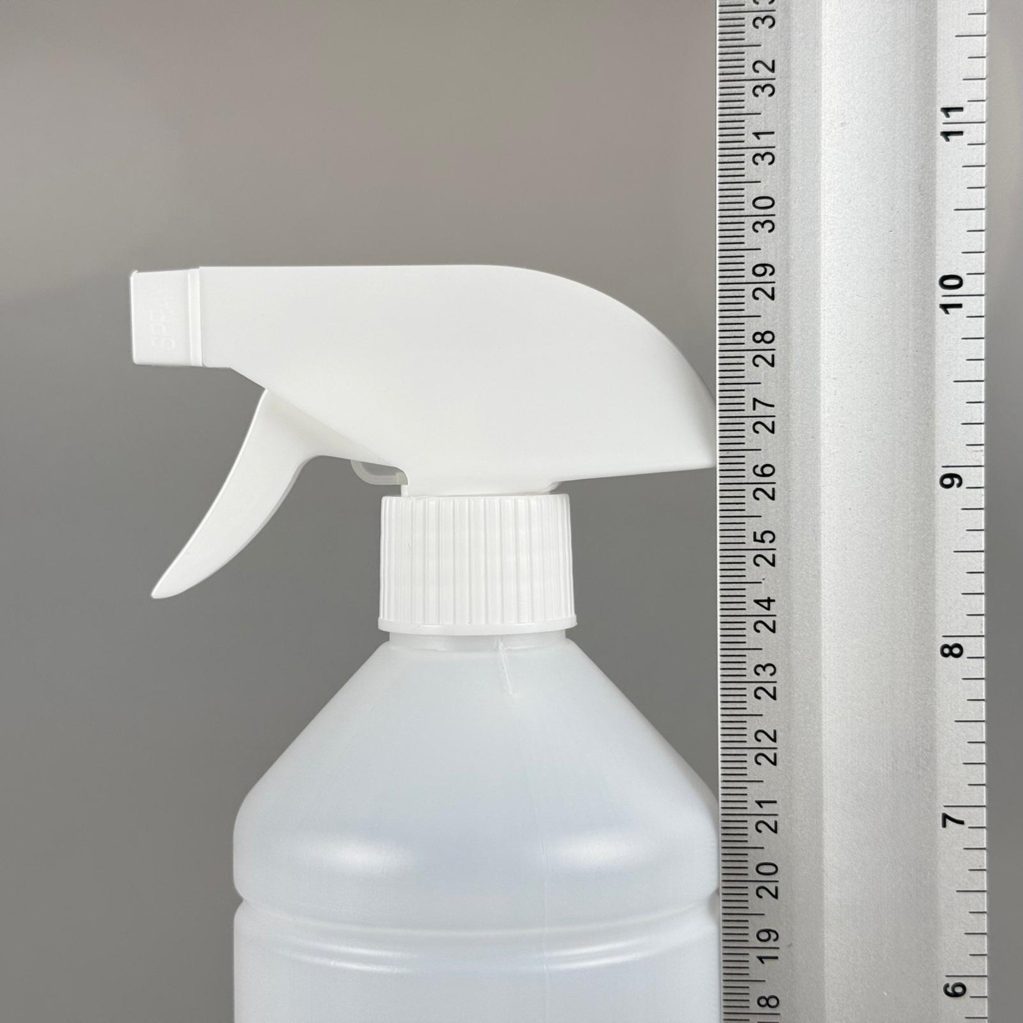 1000 CC TİNER ŞİŞESİ - BEYAZ  TRİGER TETİK SPREYLİ - 1000 ML KİMYASALA DAYANIKLI PLASTİK ŞİŞE - 1 LT POLİETİLEN ŞİŞE - UZUN