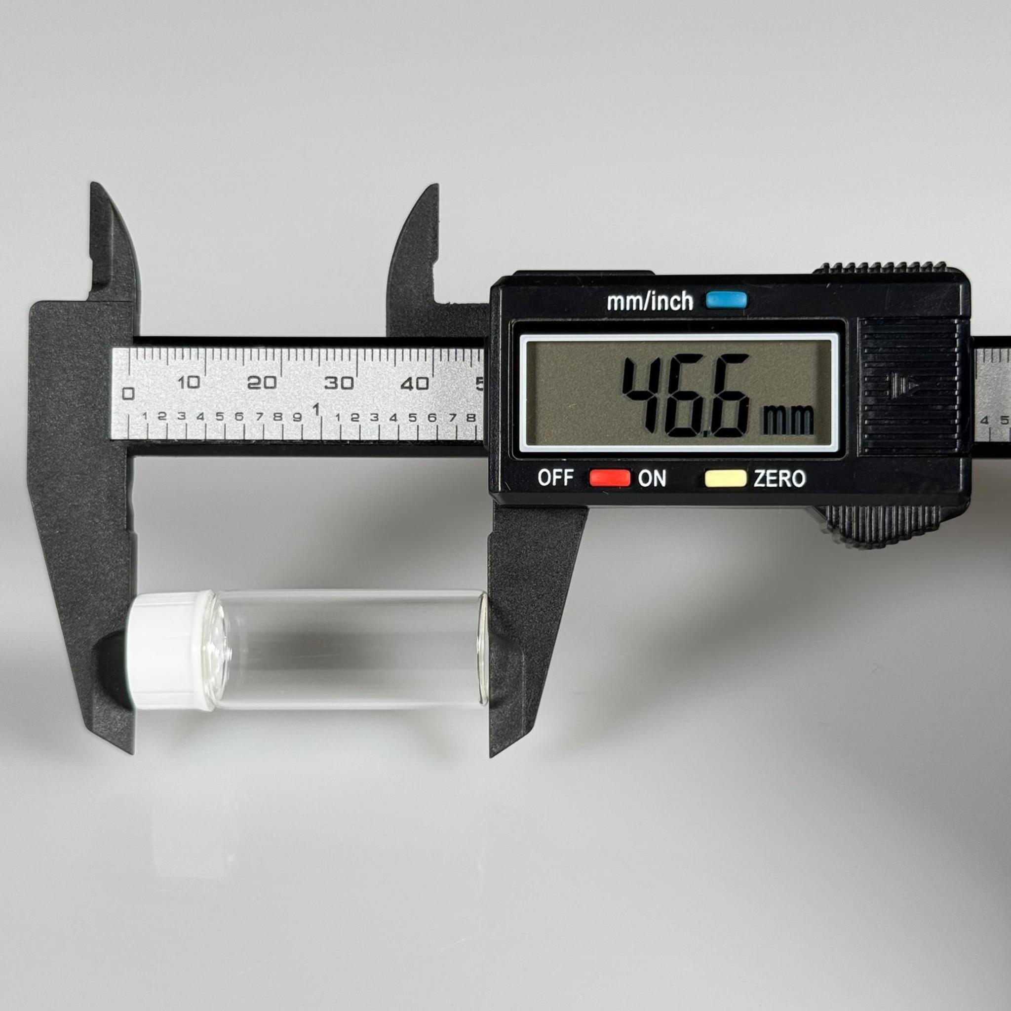 5 CC ŞEFFAF CAM ŞİŞE - BEYAZ KAPAKLI - 5 ML KAPAKLI CAM ŞİŞE