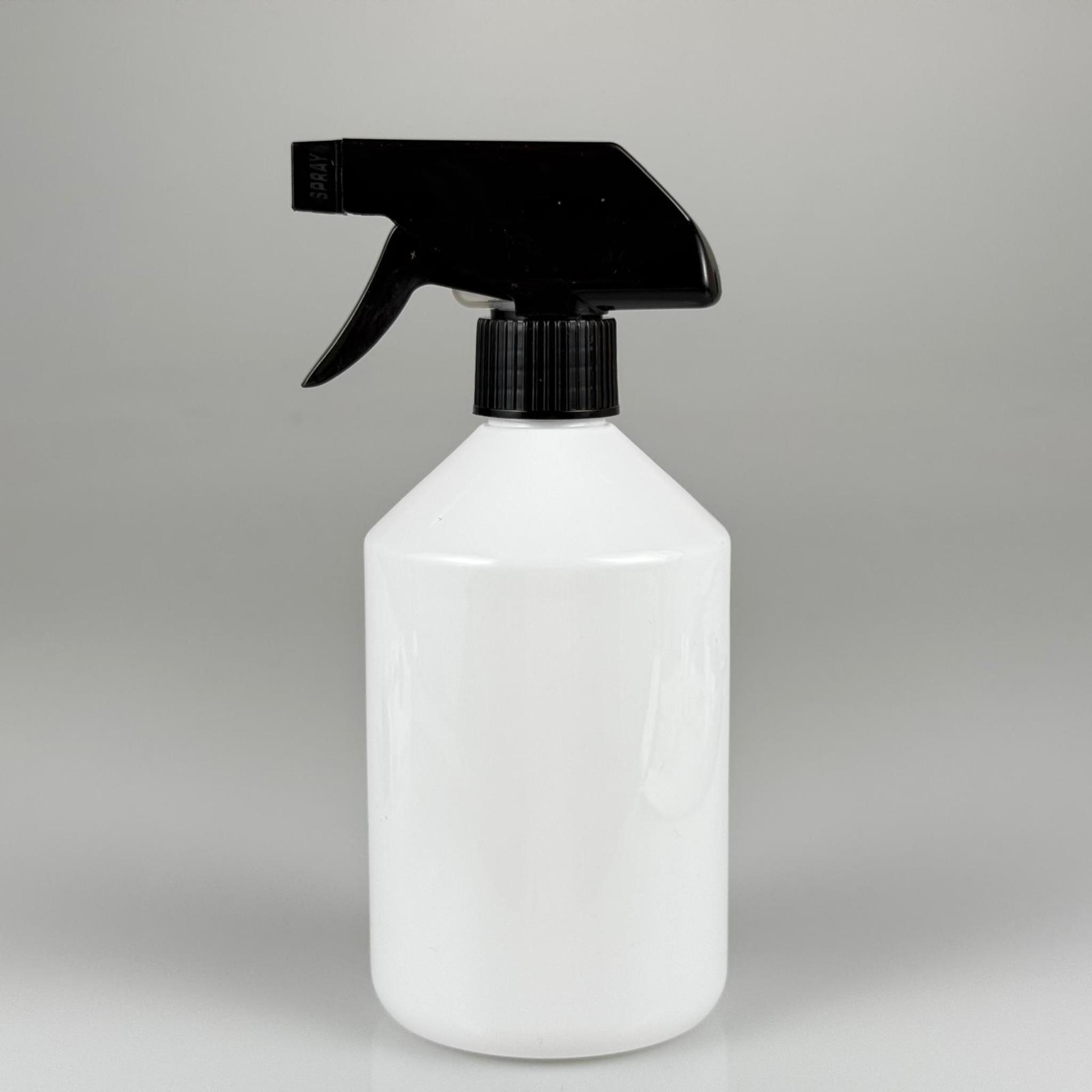 500 CC BEYAZ PET ŞİŞE - 500 ML BEYAZ PLASTİK ŞİŞE SİYAH TETİK SPREYLİ