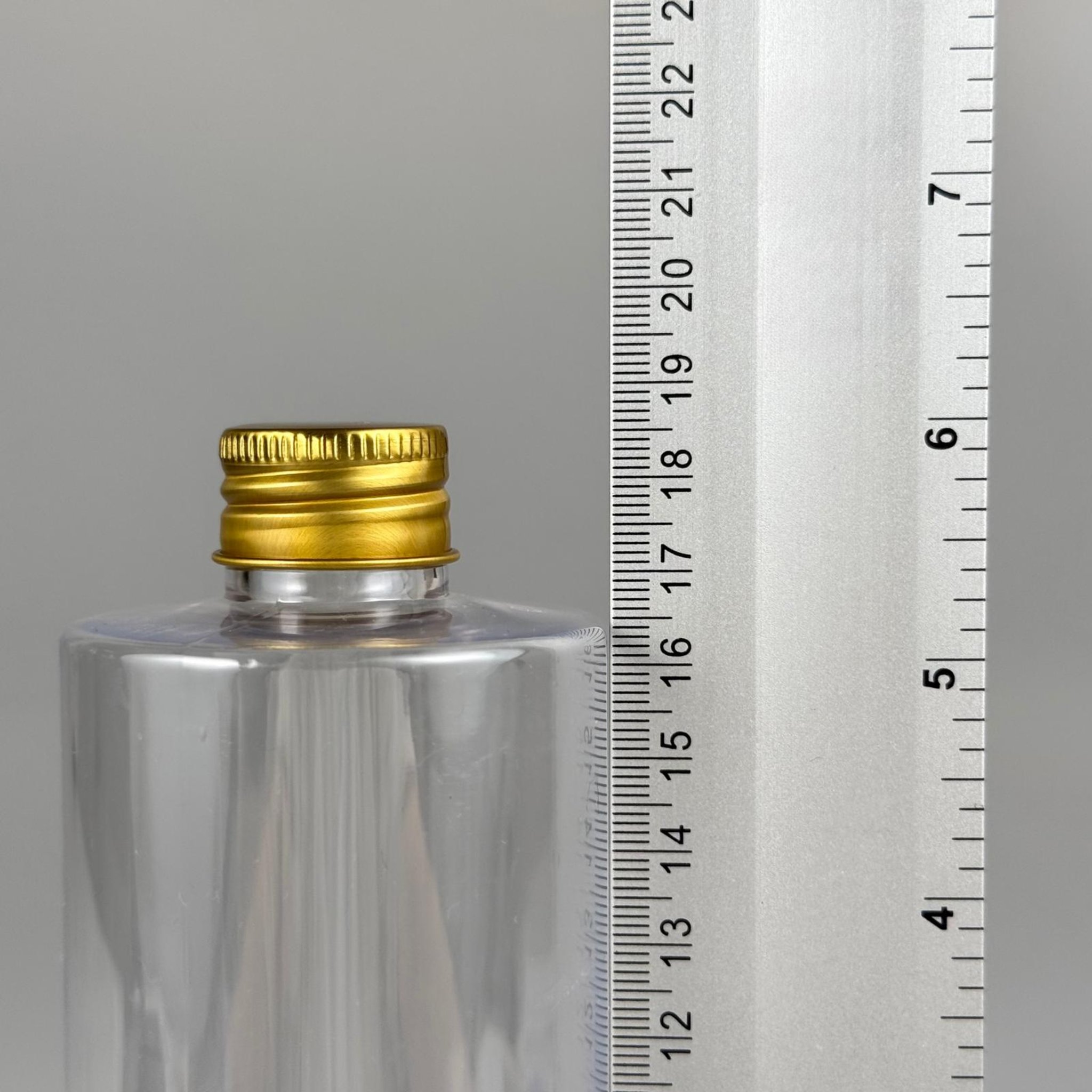400 CC ŞEFFAF KÜT BOYUNLU SİLİNDİR PET ŞİŞE (30 GR - 24 AĞIZ ) + KÖPÜK CONTALI GOLD METAL ALÜMİNYUM KAPAKLI TAKIM - 400 ML KAPAKLI ŞEFFAF PLASTİK ŞİŞELER