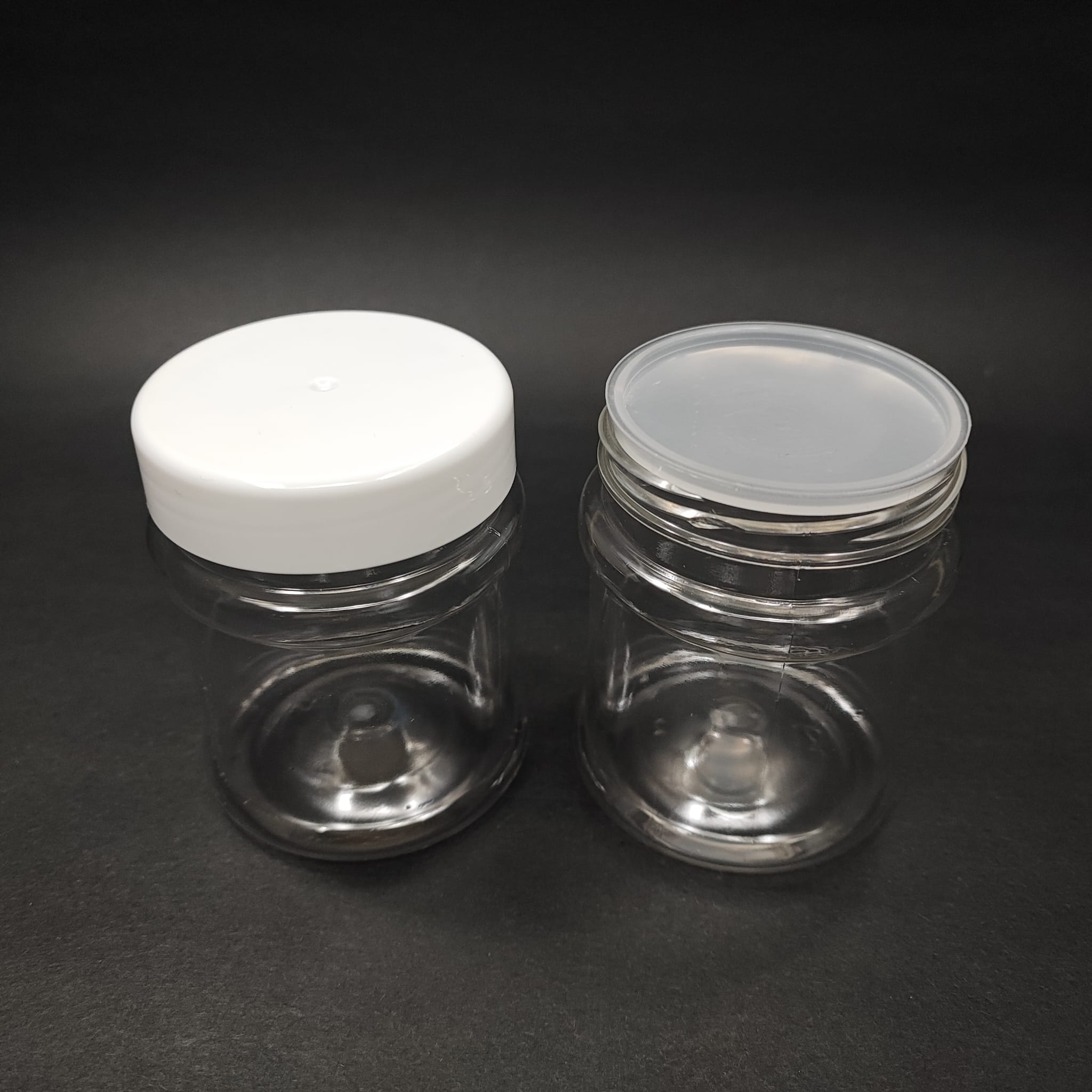 200 CC PET KAVANOZ - BEYAZ KAPAKLI - İÇ TIPALI - 200 ML PLASTİK KREM KAVANOZU