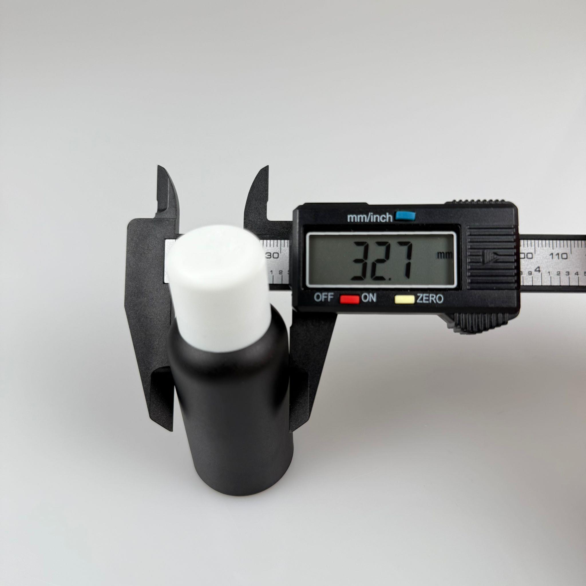 30 CC MAT SİYAH CAM ŞİŞE + İÇTEN DAMLALIKLI ÇOCUK KİLİTLİ BEYAZ KAPAK - MAT SİYAH 30 ML KİLİT KAPAKLI DAMLATMALI ŞİŞE