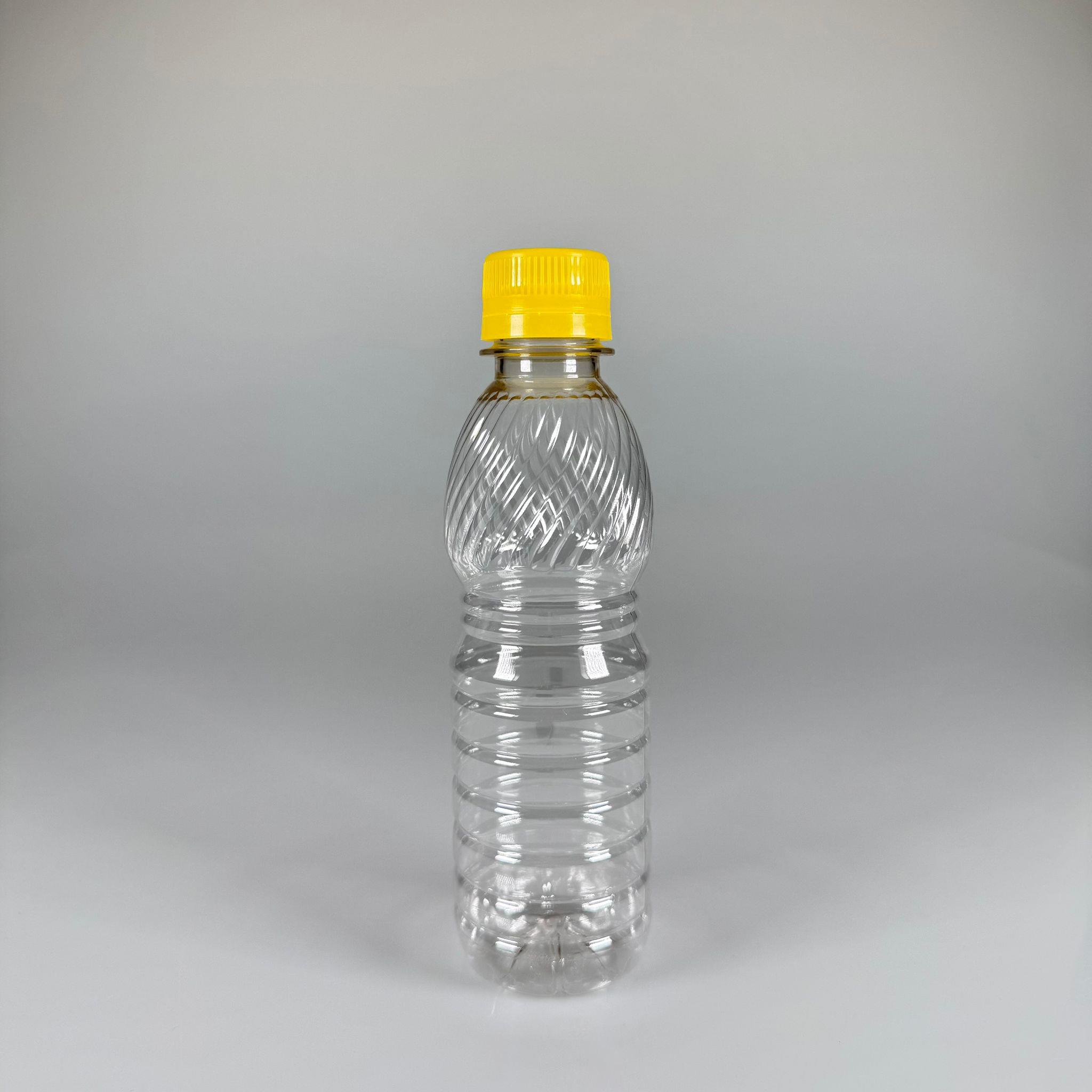 0,25 LT KİLİTLİ KAPAKLI PET ŞİŞE - SARI KAPAKLI 250 CC BOŞ PET ŞİŞE