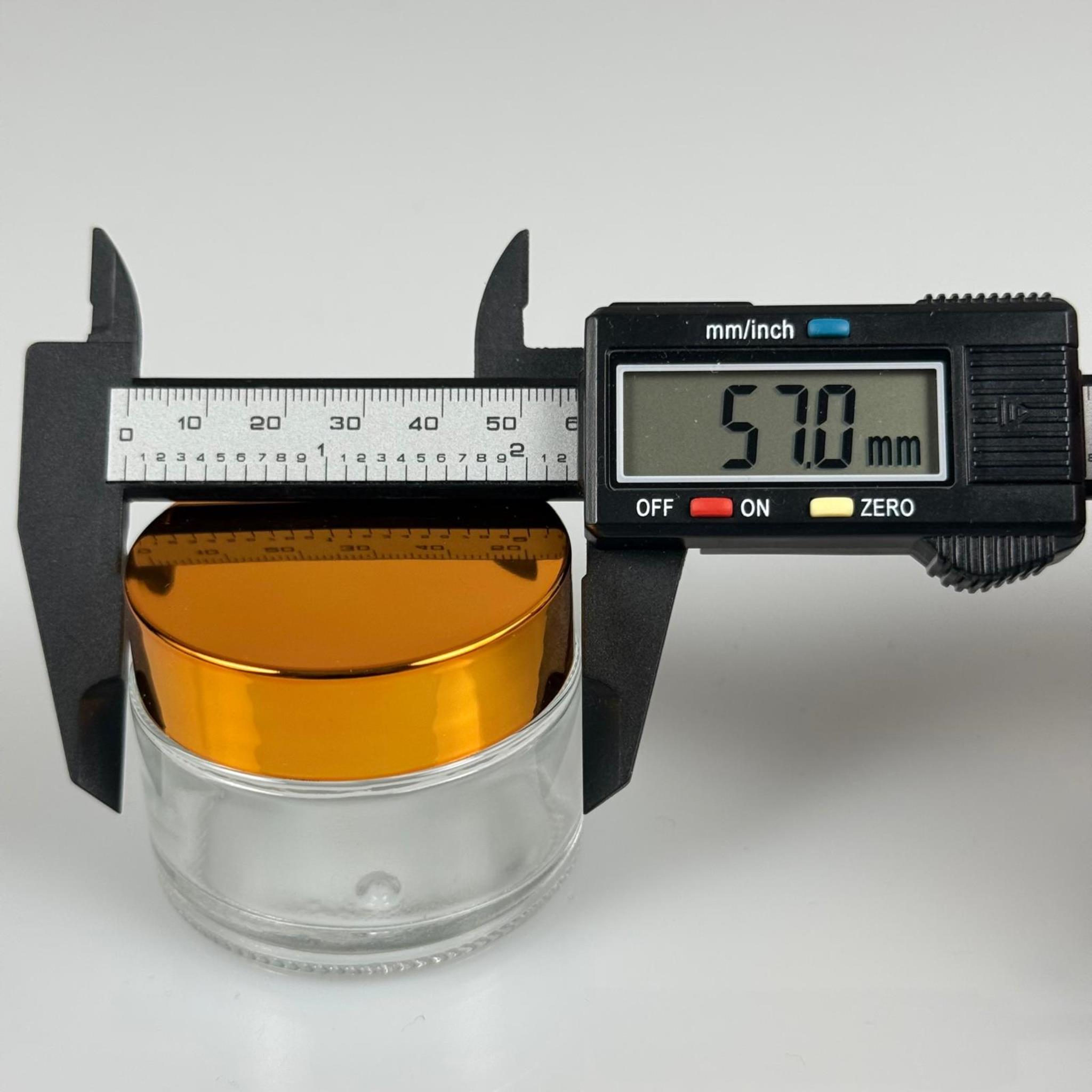 50 CC ŞEFFAF CAM KREM KAVANOZU + GOLD KAPAK + İÇ TIPA - 50 ML Kozmetik ve Bakım Ürünleri İçin Cam Kavanozları