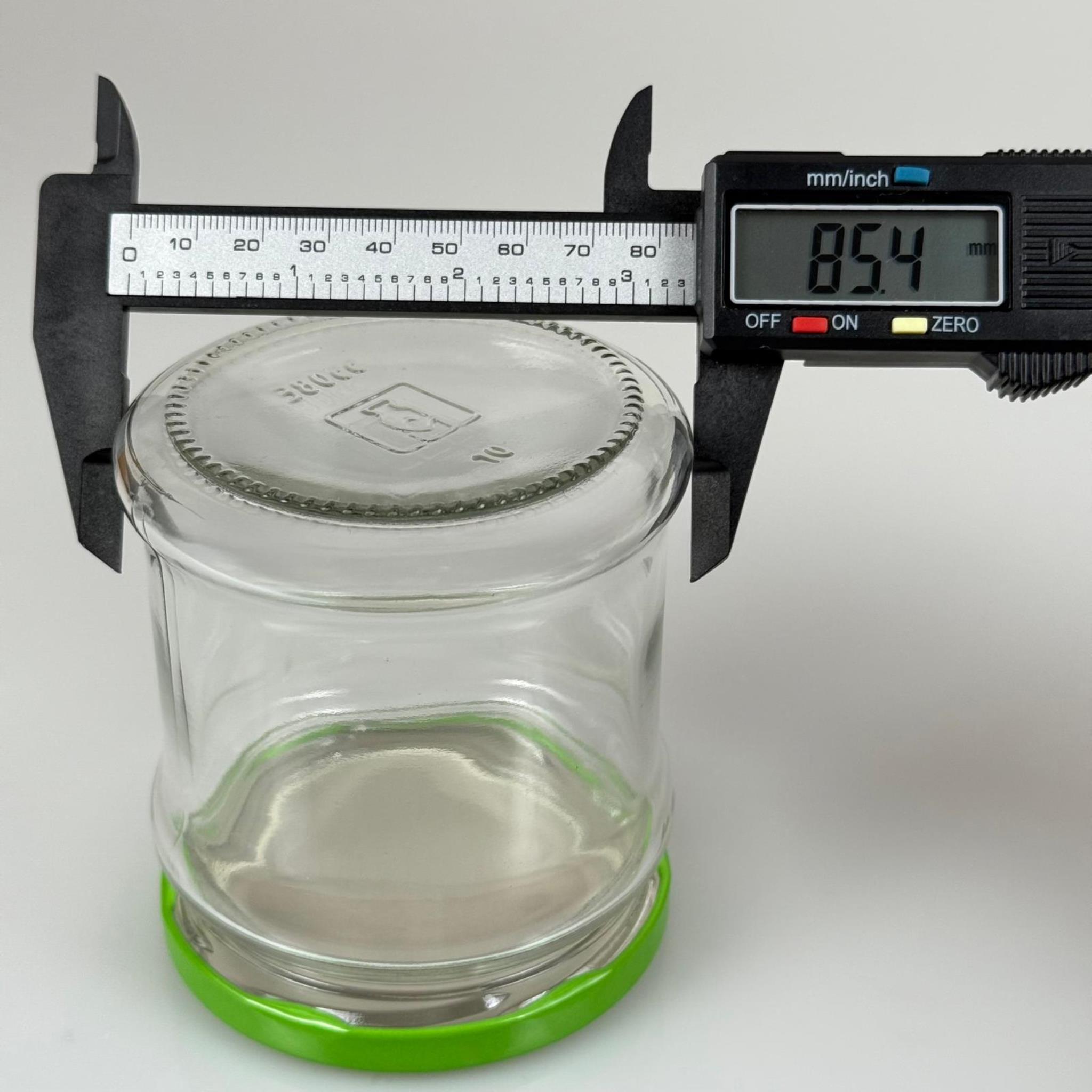 380 CC MAKARA CAM KAVANOZ - AÇIK YEŞİL KAPAKLI - 380 ML CAM KAVANOZ