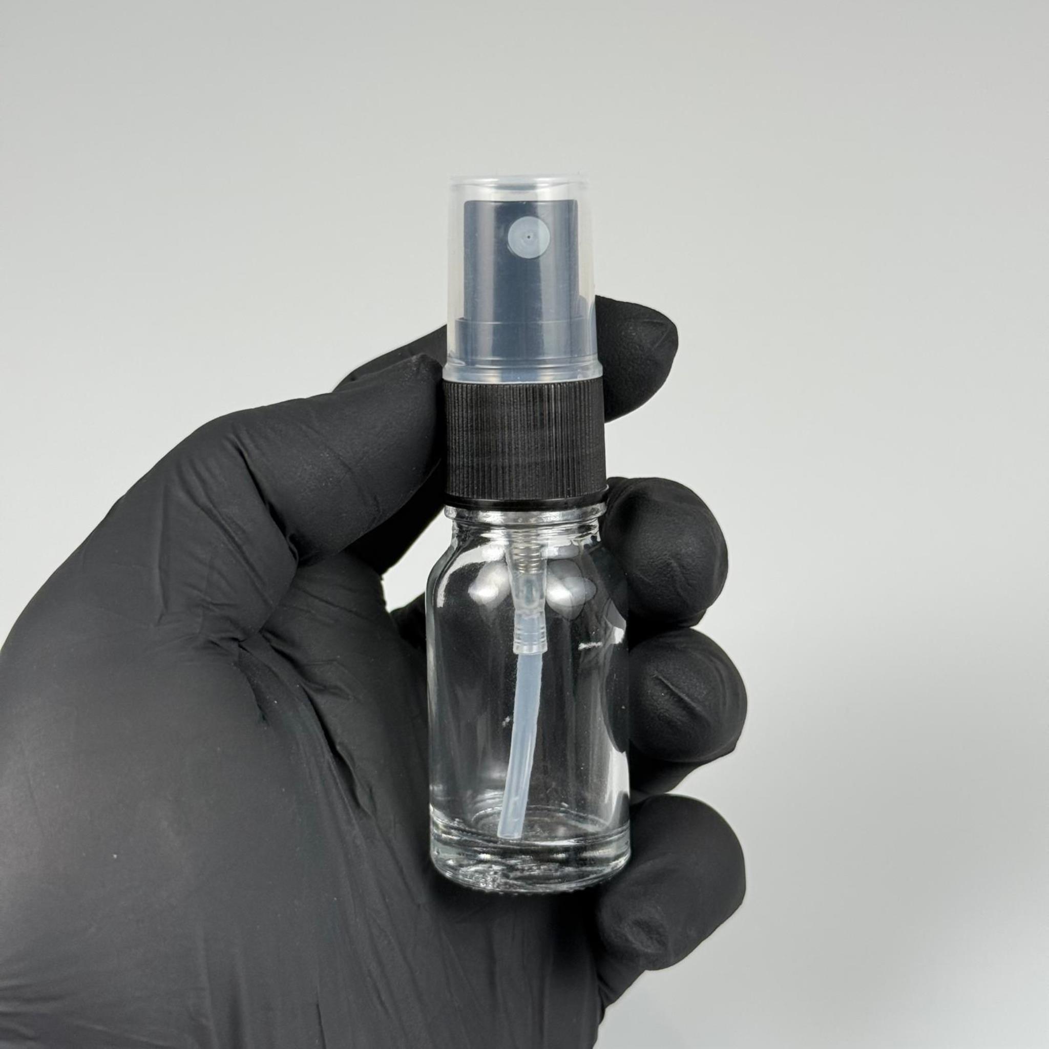 10 CC CAM ŞİŞE SİYAH SPREYLİ TAKIM - 10 ML SPREYLİ CAM ŞİŞE