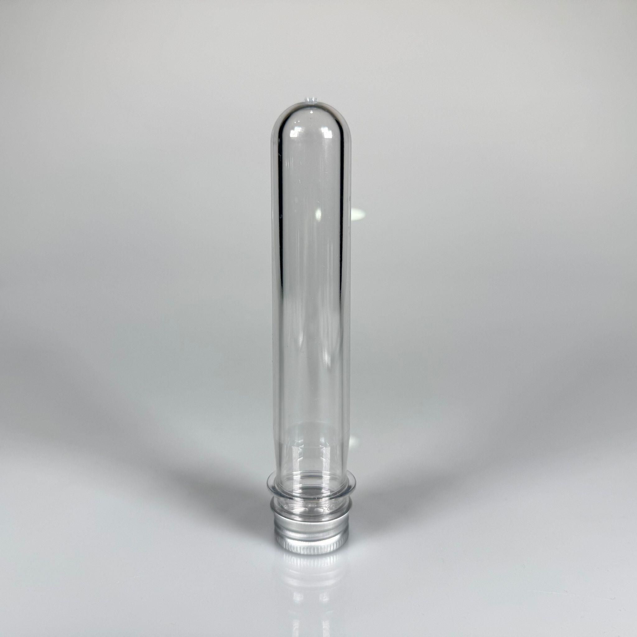 16 CM TÜP - 45 CC UZUN KALIN (51 GR) PET ŞİŞE  - CONTALI METAL GÜMÜŞ ALÜMİNYUM KAPAKLI  - VANİLYA ÇUBUĞU, BAHARAT, DENEY TÜPÜ, AYAKKABI BAĞCIĞI VB İÇİN PLASTİK TÜP