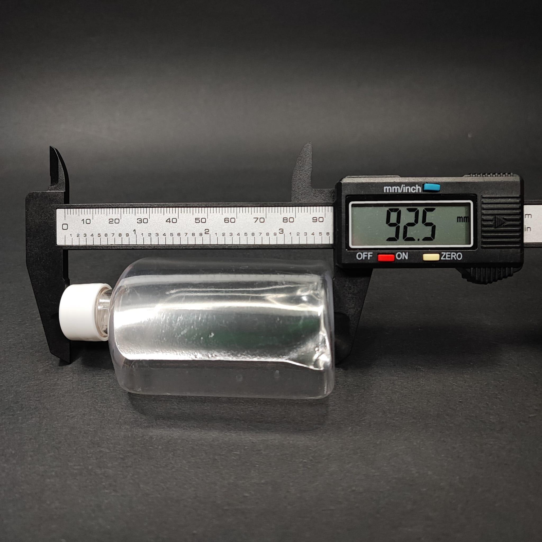 100 CC YASSI PLASTİK ŞİŞE + KENDİNDEN CONTALI SIZDIRMAZ BEYAZ KAPAK - 100 ML KAPAKLI PET ŞİŞE