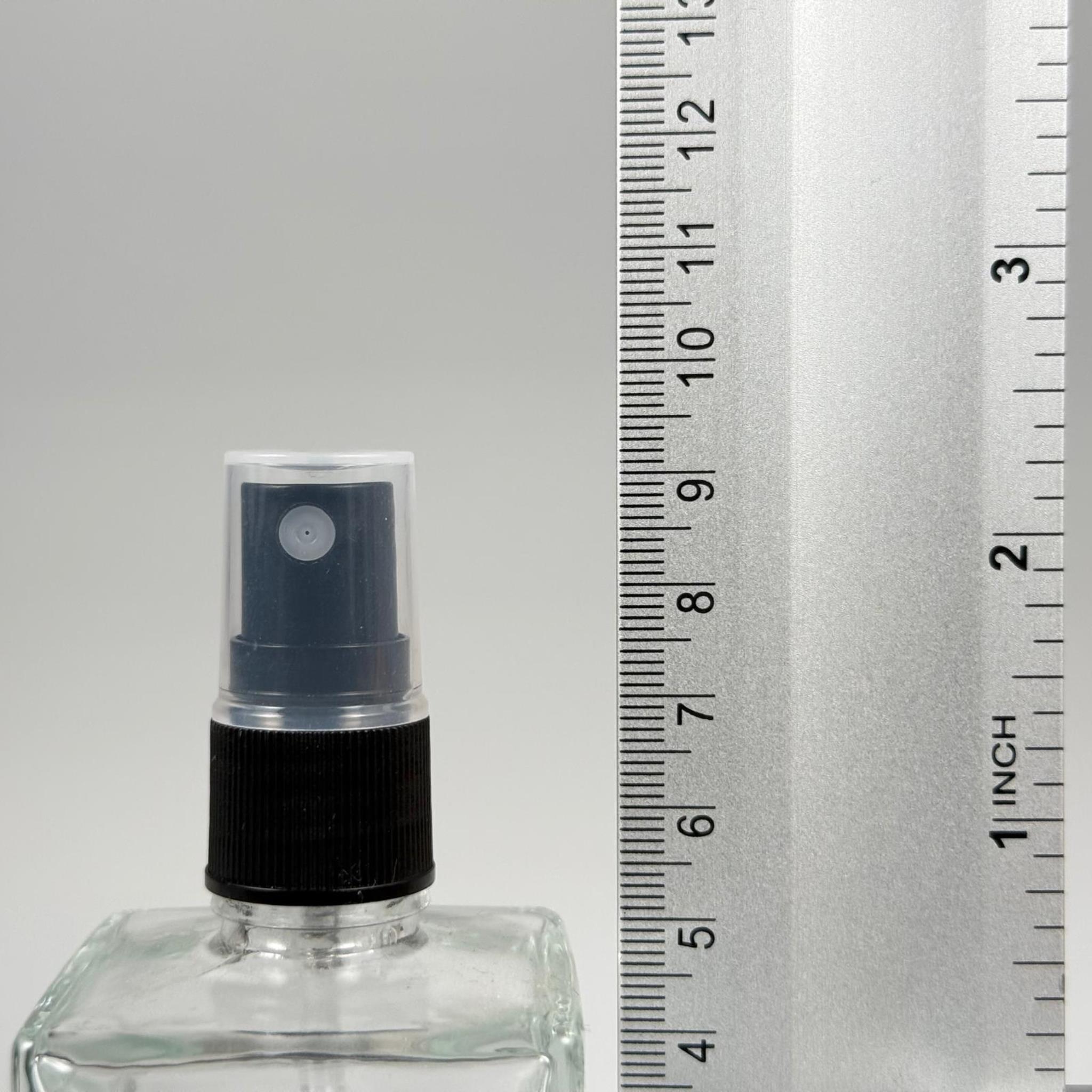50 CC KARE ŞİŞE - SİYAH SPREYLİ - 50 ML KÖŞELİ SPREYLİ CAM ŞİŞE