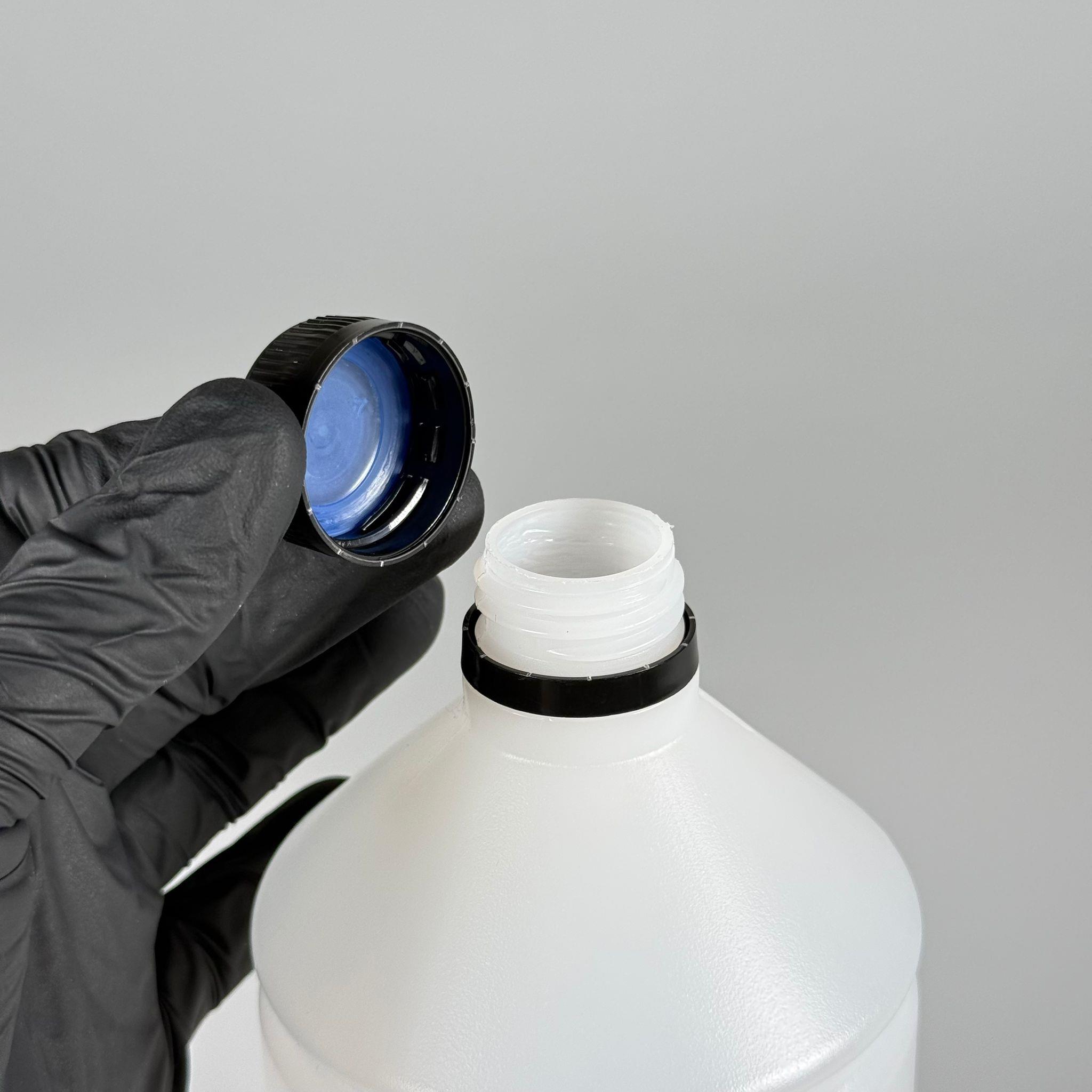 1000 CC TİNER ŞİŞESİ - SİYAH KİLİTLİ KAPAKLI - 1000 ML KİMYASALA DAYANIKLI PLASTİK ŞİŞE - 1 LT POLİETİLEN ŞİŞE