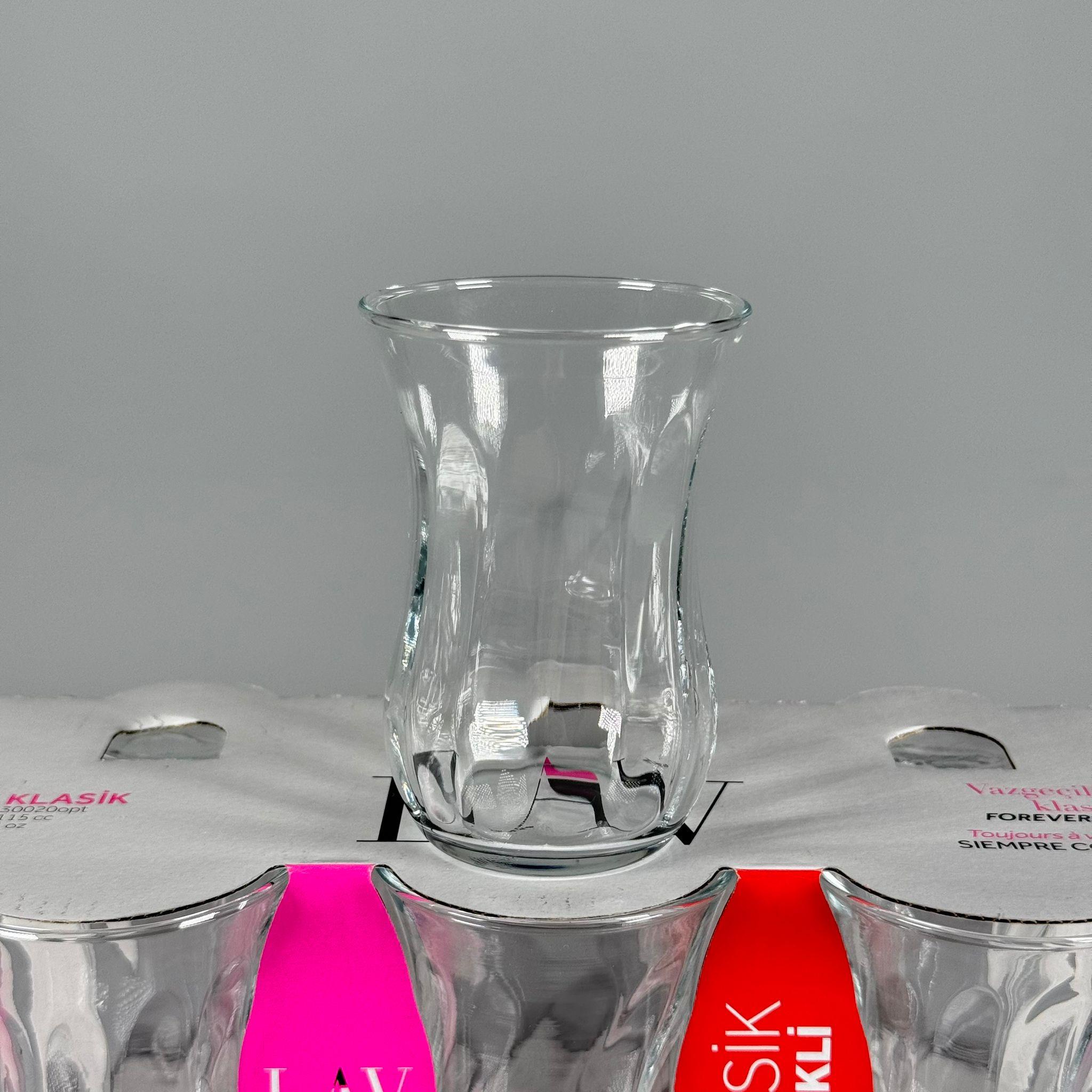 LAV 30020OPT KAHVECİ BARDAK OPTİKLİ 6'lı Çay Bardağı - ÇAY BARDAK