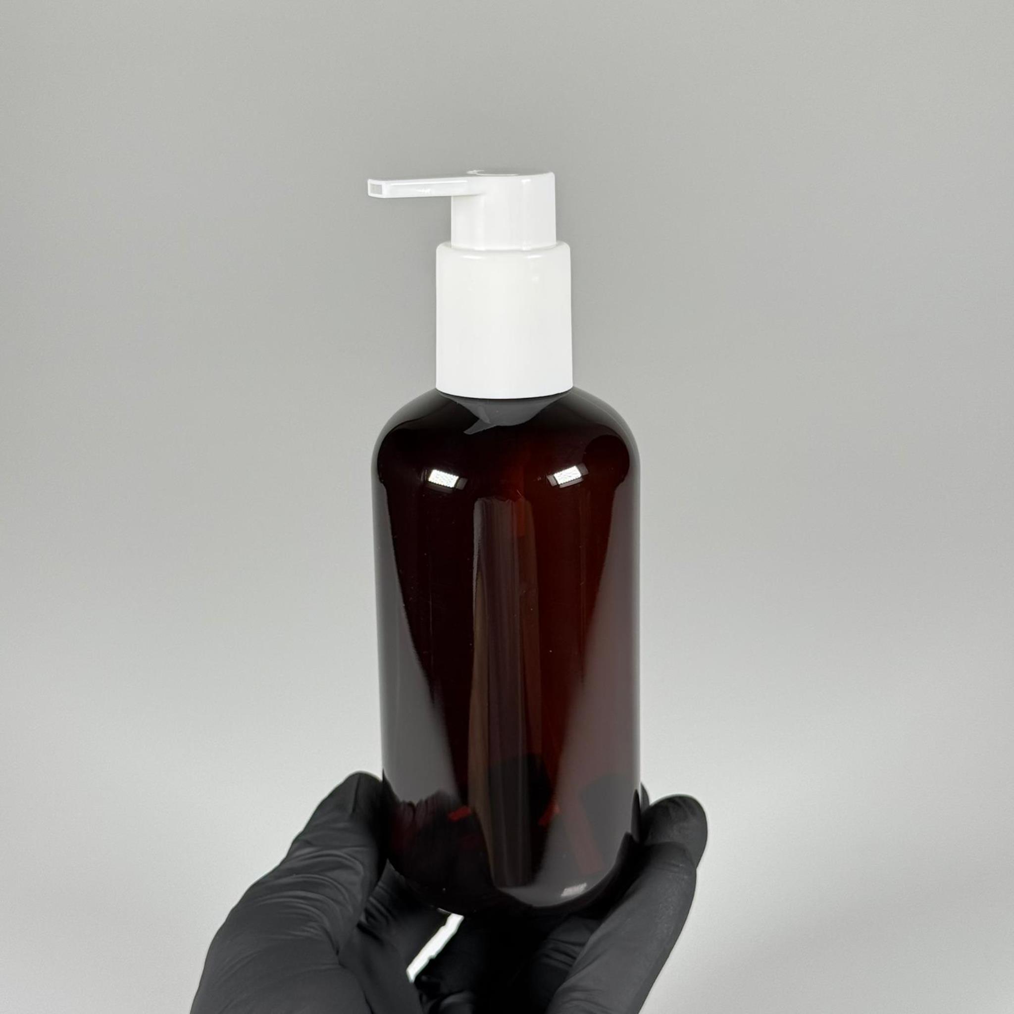 250 CC PET ŞİŞE (30 GR) - BEYAZ XAVIER POMPALI - SERUM, LOSYON, KREM POMPALI POMPALI - 250 ML PLASTİK ŞİŞE - AMBER