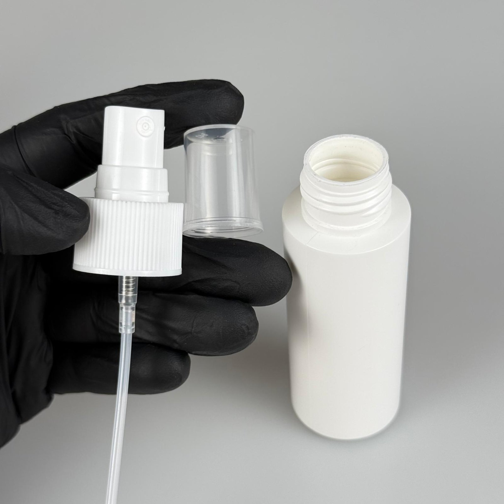 50 CC POLİETİLEN BEYAZ ŞİŞE - BEYAZ SPREYLİ - 50 ML PLASTİK ŞİŞE
