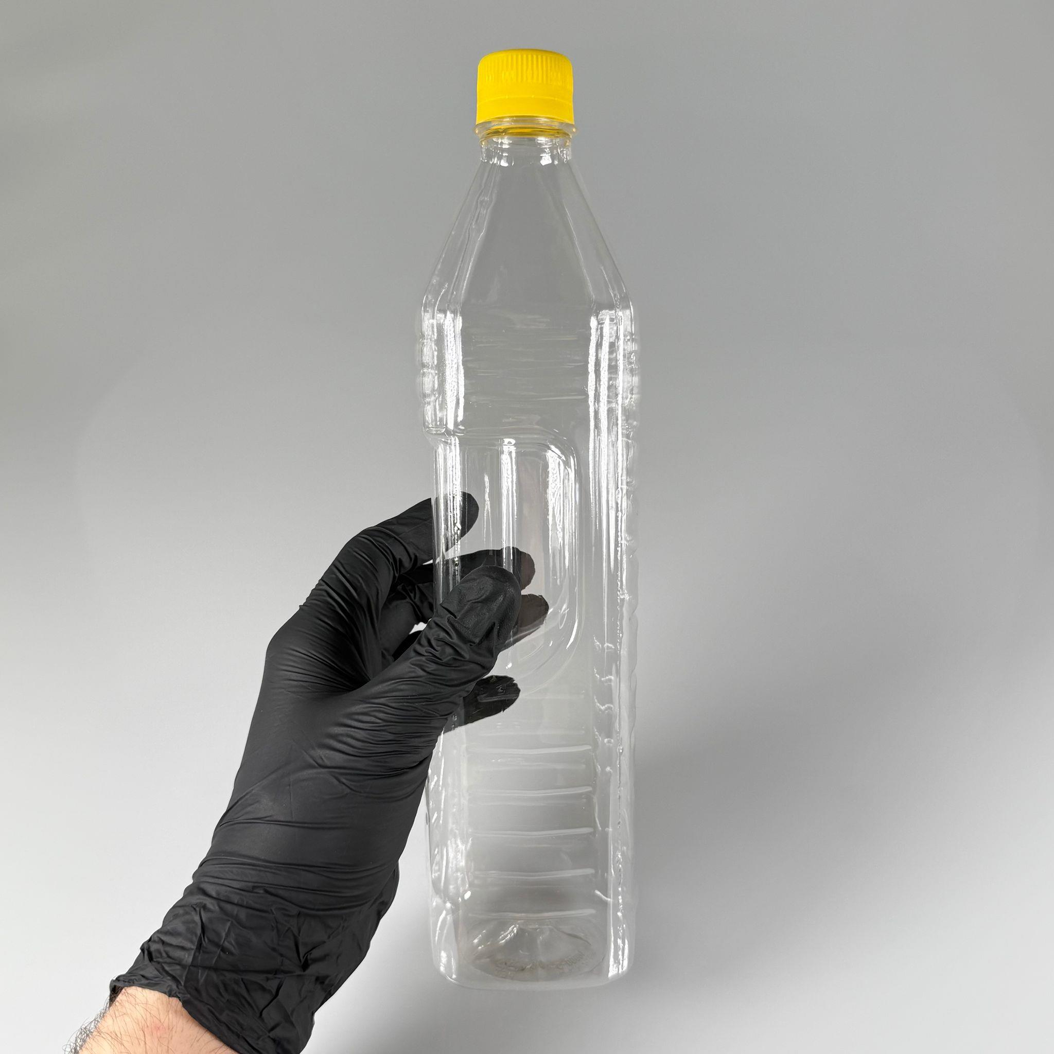 1000 CC KÖŞELİ PET ŞİŞE - SARI KİLİTLİ KAPAKLI 1 LİTRE KARE PLASTİK ŞİŞE - ZEYTİNYAĞ ŞİŞESİ