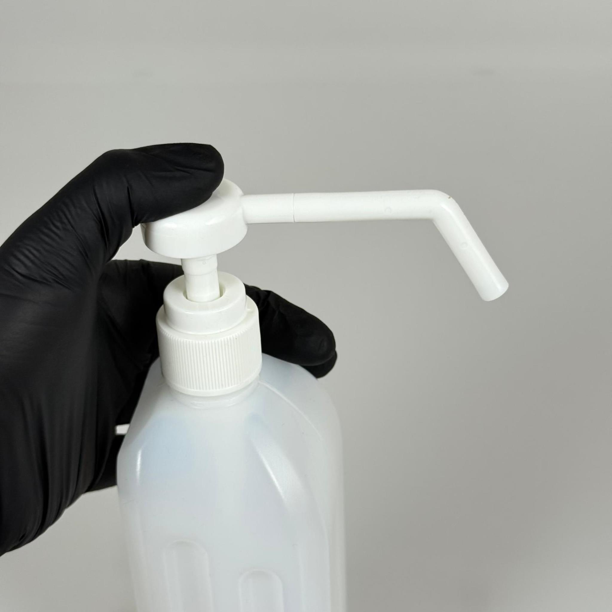 500 CC DEZENFEKTAN BİDONU - DİSPANSİYER POMPALI - 500 ML BEYAZ BOŞ DEZENFEKTAN BİDONU