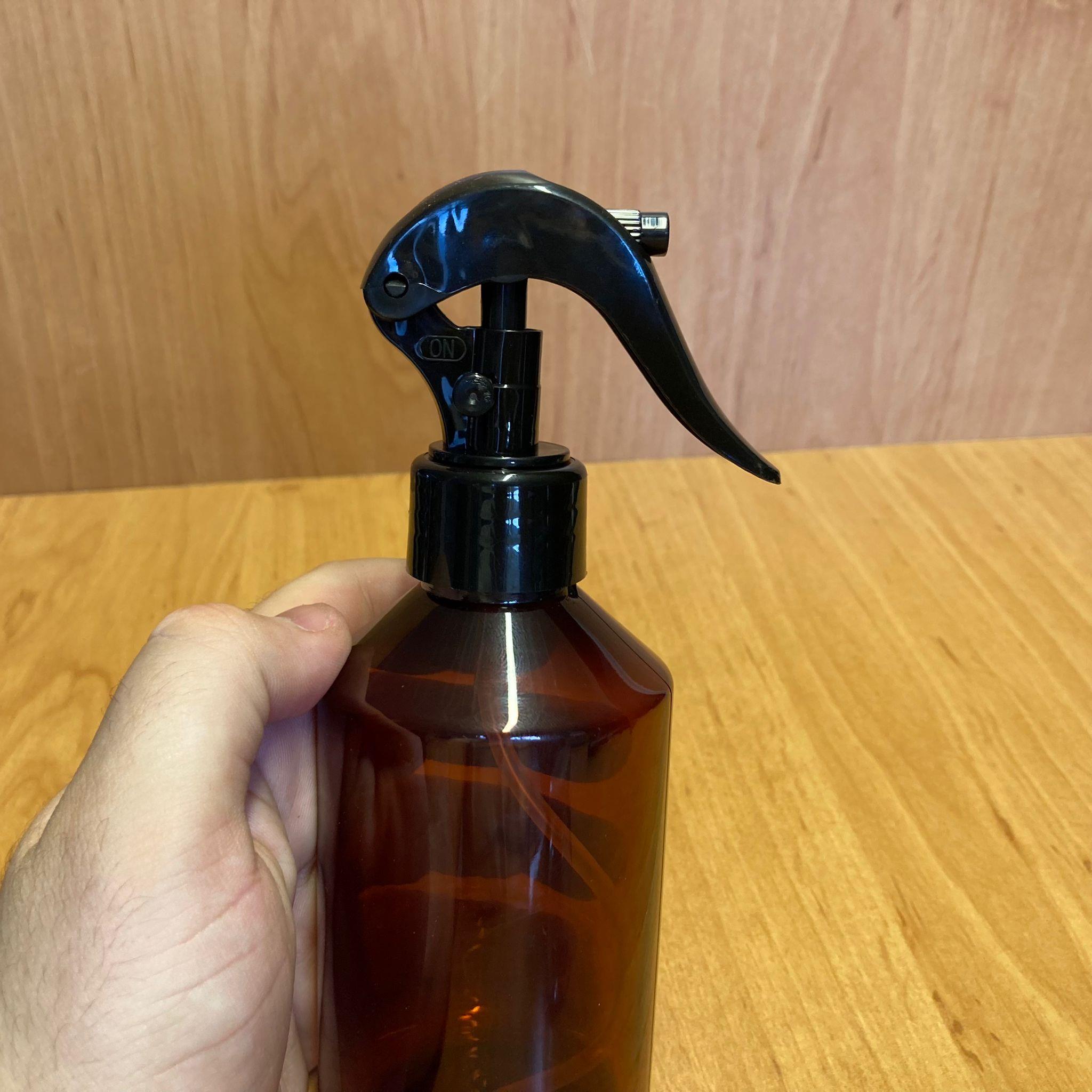 250 CC AMBER PLASTİK ŞİŞE - SİYAH TRİGER SPREYLİ - 250 ML KAHVERENGİ BOŞ PLASTİK ŞİŞE