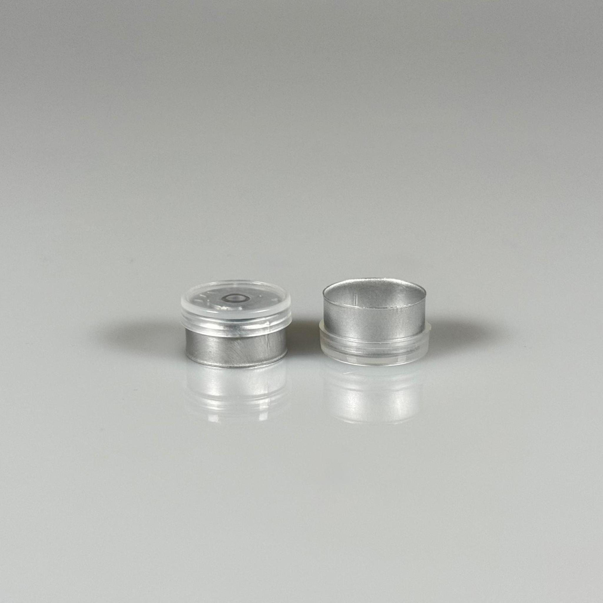 13 AĞIZ VİAL ŞİŞELER İÇİN FLİP OFF PENİSİLİN ALÜMİNYUM FLAKON KAPAK GÜMÜŞ -  13 MM FLİP-OFF KAPAK