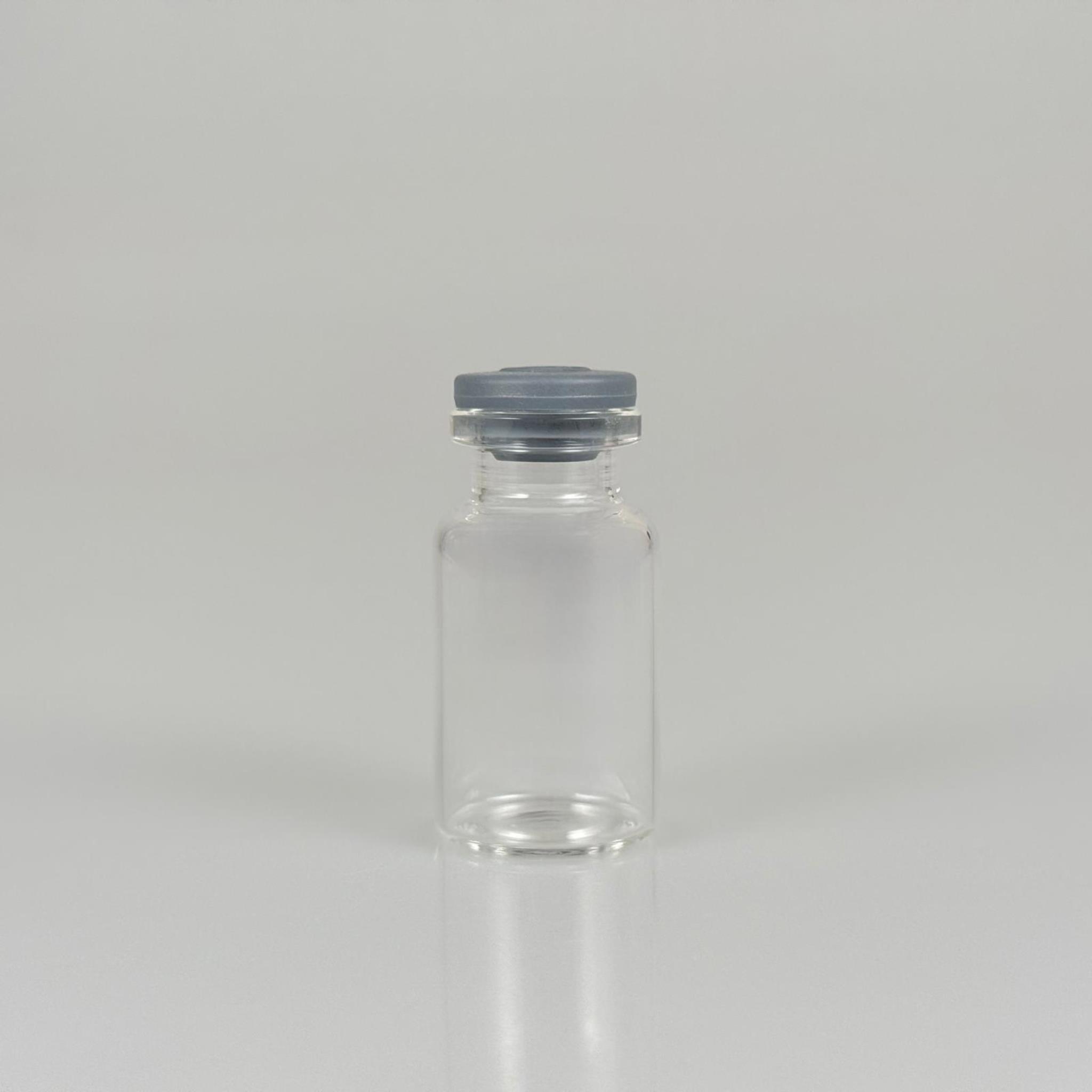 24x45 MM İNCE BOROSİLİKAT FLAKON CAM ŞİŞE 15 ML + BUTİL KAUÇUK TIPA 20 MM - ŞEFFAF CAM İLAÇ, ECZA, PENİSİLİN, MEDİKAL, LABORATUVAR, FARMASÖTİK ŞİŞELERİ