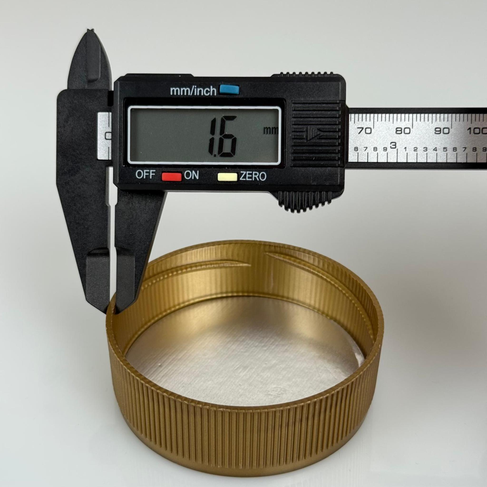 70 MM TWİST-OFF DERİN GOLD PLASTİK KAPAK - ALÜMİNYUM CONTALI - İNDİKSİYON FOLYOLU KAPAK