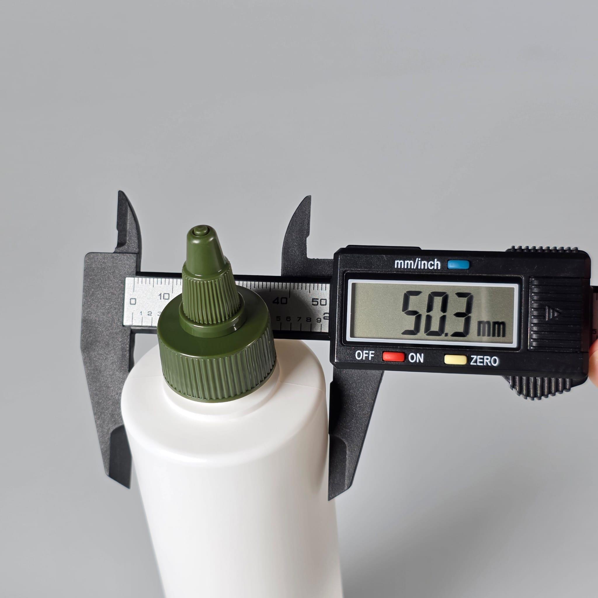 200 CC (SİLME 250 CC) BEYAZ SİLİNDİR MODEL MAT SERT POLİETİLEN ŞİŞE - YEŞİL AKITICI SİVRİ TWİST KAPAKLI - 200 ML BEYAZ PLASTİK ŞİŞE