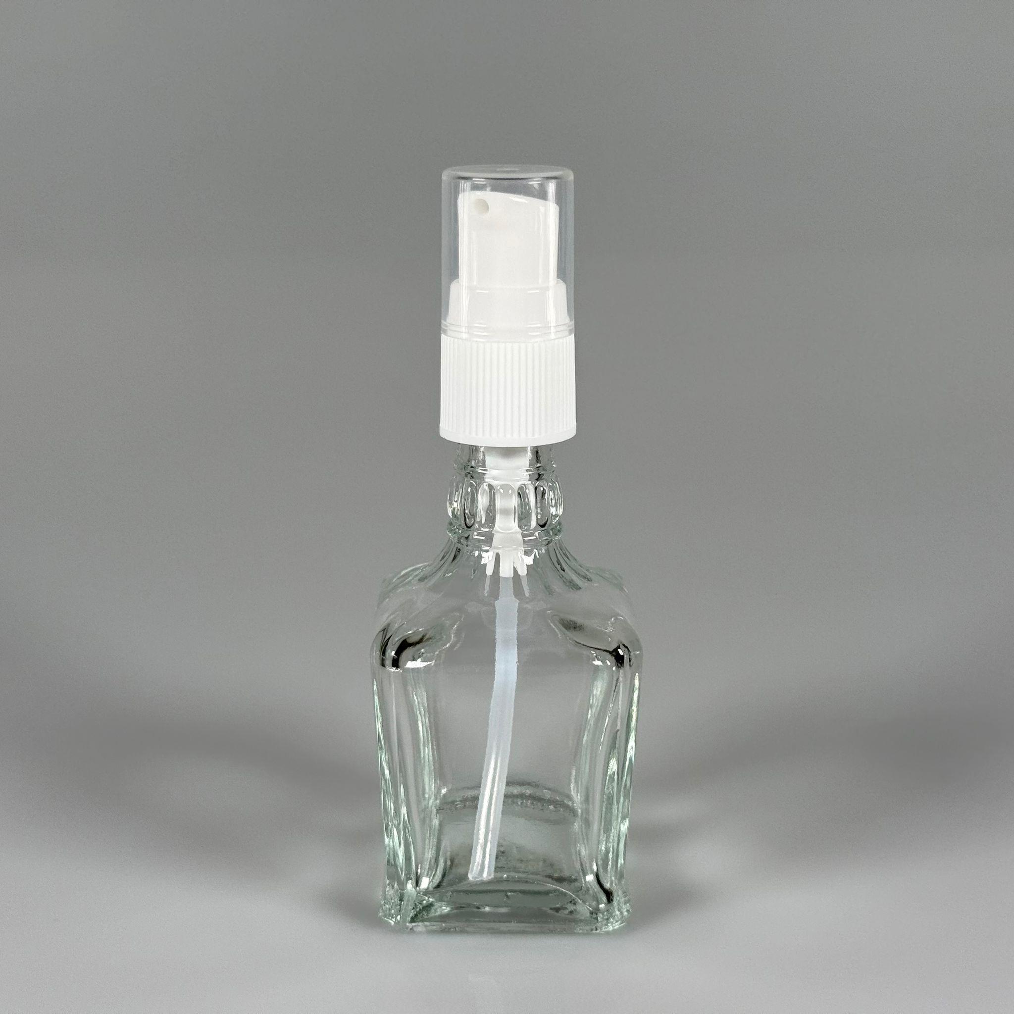 50 CC BOĞAZLI KONİK CAM ŞİŞE - BEYAZ LOSYON POMPALI - 50 ML PRESTİJLİ ŞİŞE