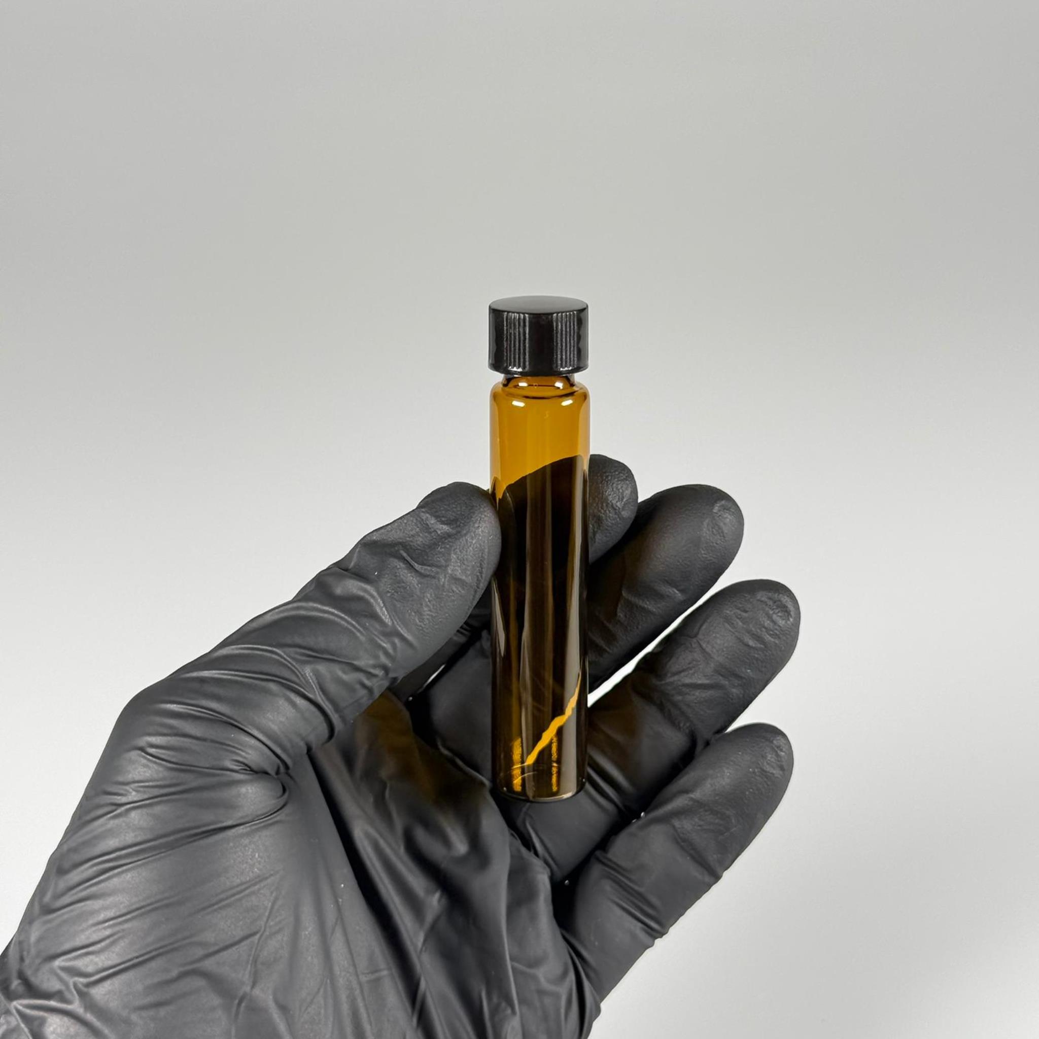 10 CC AMBER CAM ŞİŞE - SİYAH KAPAKLI - 10 ML KAPAKLI CAM ŞİŞE