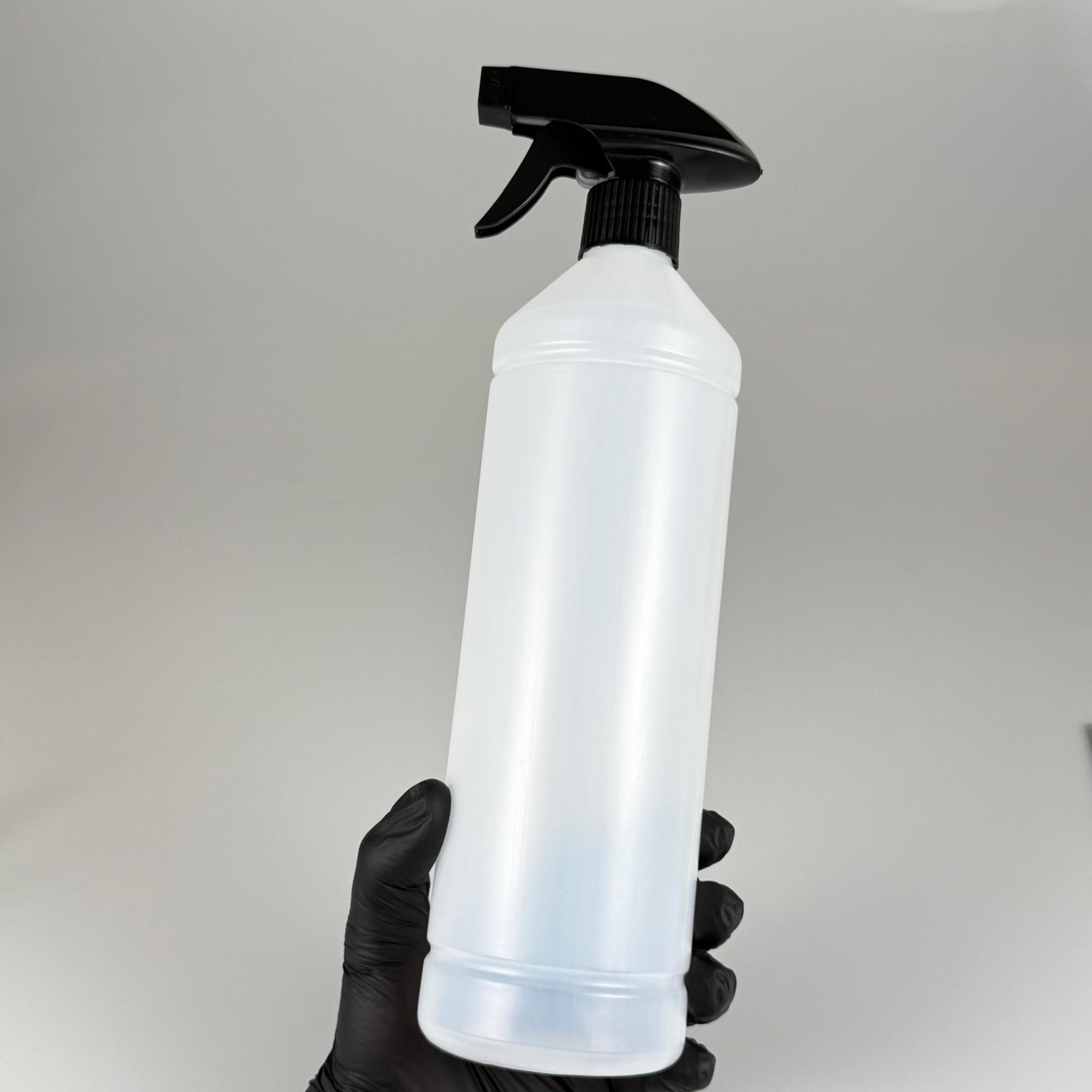 1000 CC TİNER ŞİŞESİ - SİYAH TRİGER TETİK SPREYLİ - 1000 ML KİMYASALA DAYANIKLI PLASTİK ŞİŞE - 1 LT POLİETİLEN ŞİŞE - UZUN