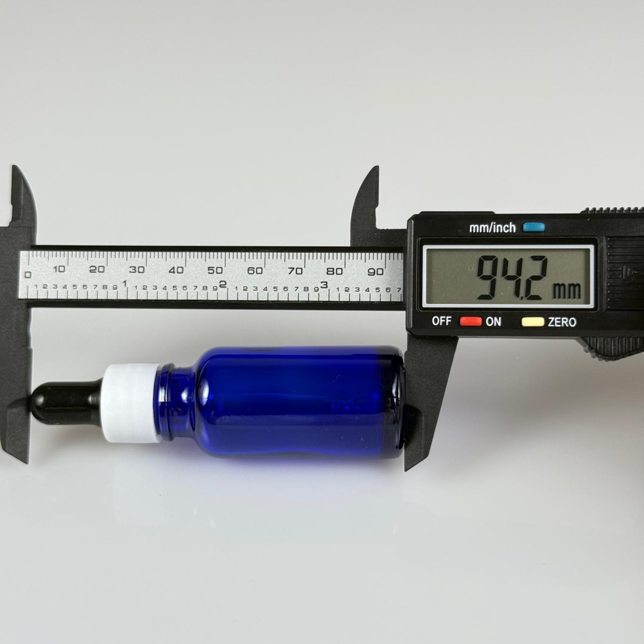 20 CC MAVİ CAM DAMLALIKLI ŞİŞE - SİYAH EMZİK + BEYAZ DÜZ KAPAK + CAM PİPET TAKIM - 20 ML DAMLALIKLI ŞİŞE SETİ