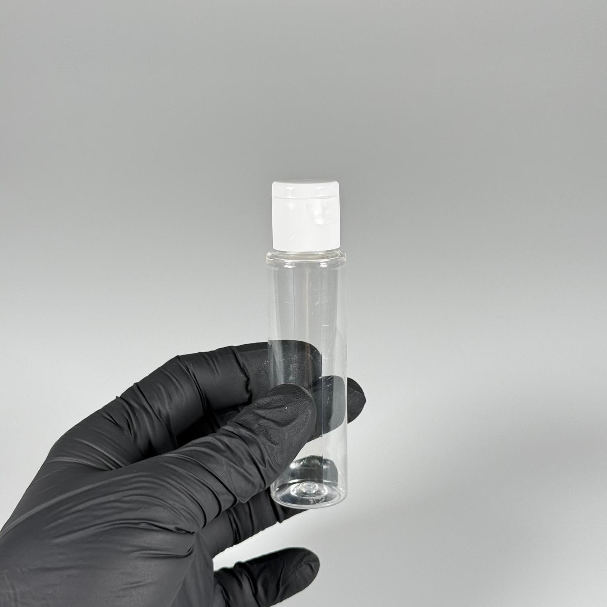 35 CC UZUN PET ŞİŞE + BEYAZ FLİPTOP KAPAK - 30 ML DAMLALIKLI PLASTİK ŞİŞE